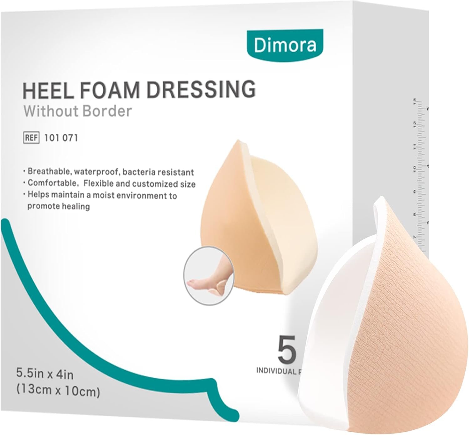 Dimora Heel Foam Dressing, Non-Adhe...