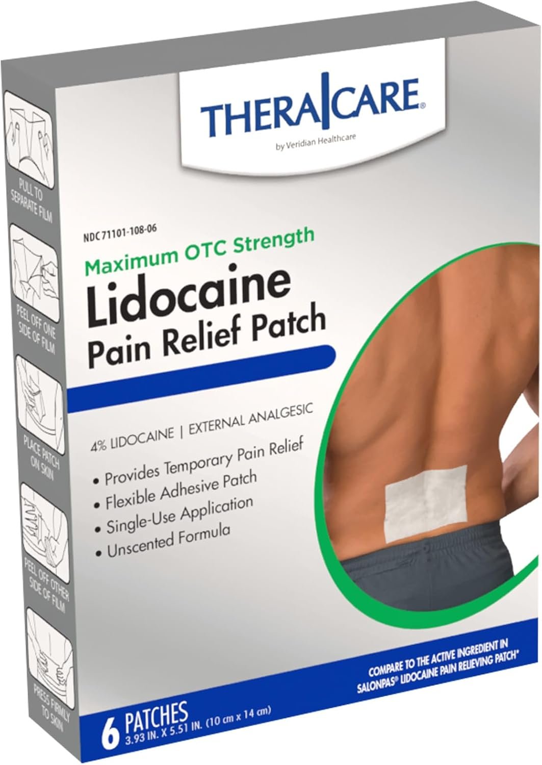 TheraCare OTC Pain Relief 4% Lidoca...