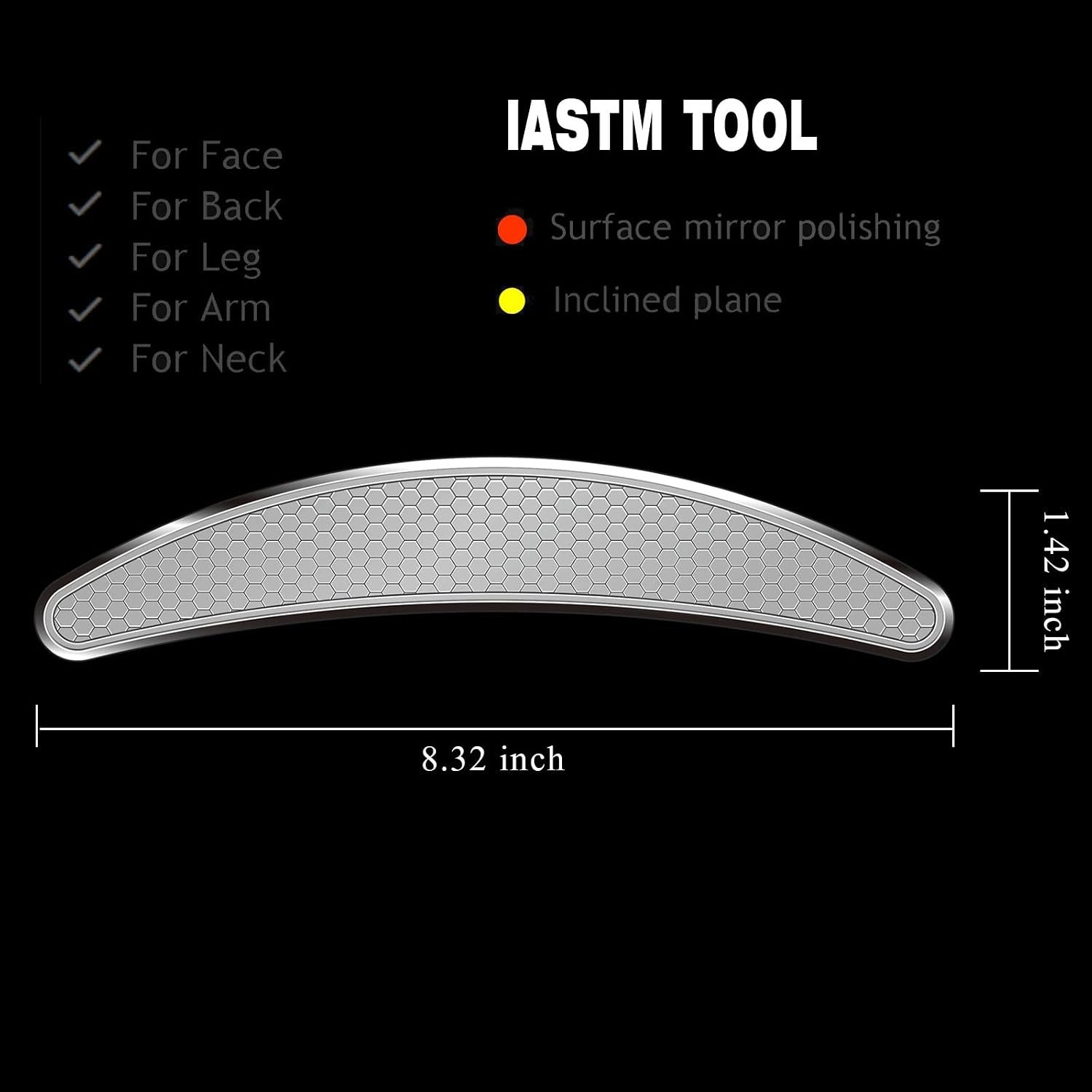 3 in 1 Stainless Steel Muscle Scraper Tools Set,Scraping Massage Tools for Physical Therapy,Derma Edge Massage Tool & GuaSha Massage Scraper Tool,IASTM Tools,Guasha Tool for Body - Image 3