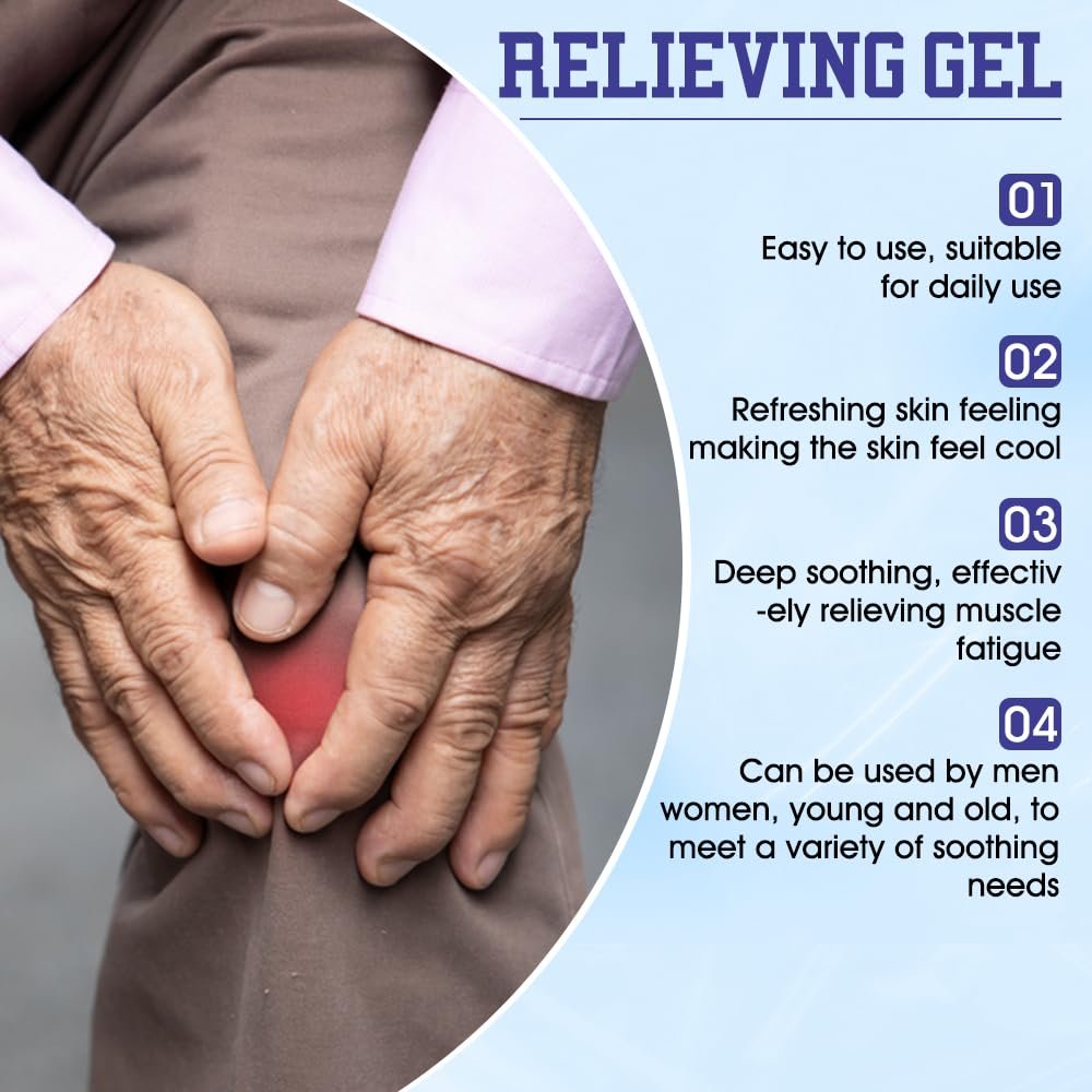 Soothing Cooling Gel 100g,Relieving Body,Sports Soothing Cooling Gel Body Care Lotions,Relieve Muscle Tension,Cooling with Menthol and Frankincense,Fast Absorbing for Women and Men - Image 3