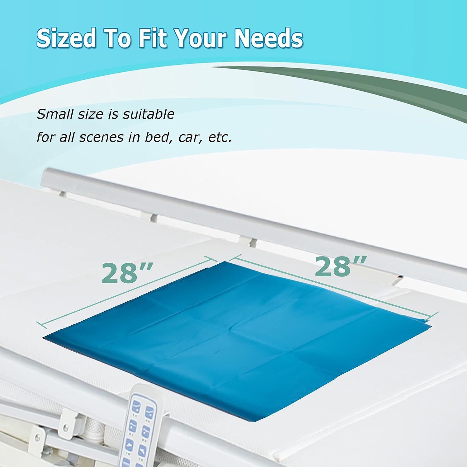LOSCHEN Tubular Slide Sheet for Elderly Transfer, Sliding Draw Sheets to Assist Moving Elderly - for Cars, Vehicles, Wheelchairs and Bed Transfers - Hospitals & Home Care (Lake Blue, 28"x28"(72x72cm)) - Image 4