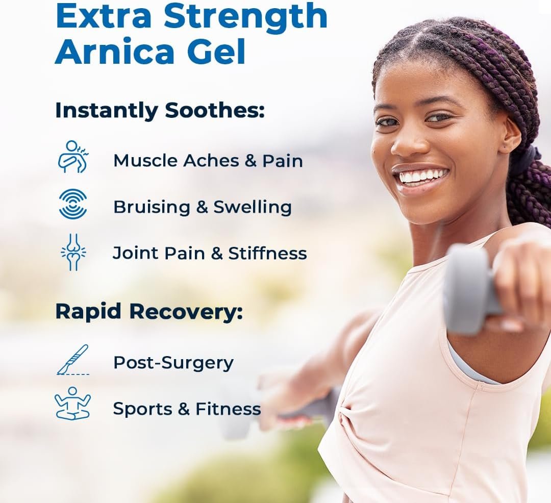 VitaMedica Arnica Gel +15 Healing Plant Compounds, Extra Strength, 3 oz - Image 2