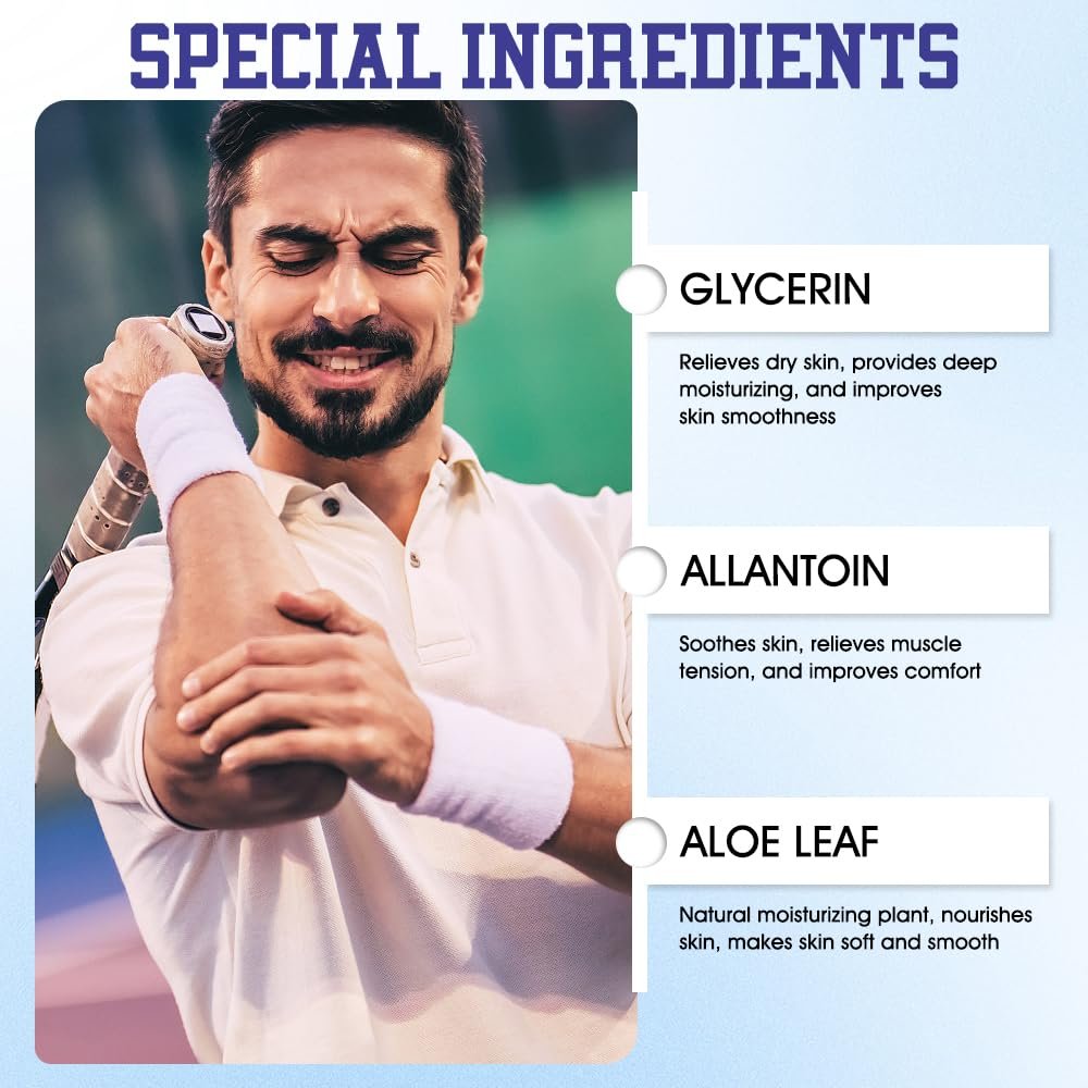 Soothing Cooling Gel 100g,Relieving Body,Sports Soothing Cooling Gel Body Care Lotions,Relieve Muscle Tension,Cooling with Menthol and Frankincense,Fast Absorbing for Women and Men - Image 4
