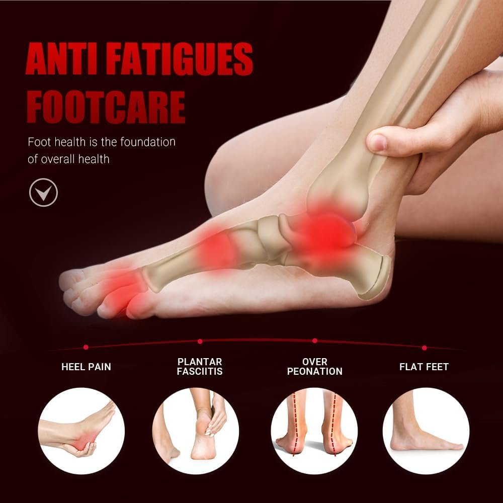 VALSOLE 250+ lbs Plantar Fasciitis High Arch Support Insole for Men Women,Heavy Duty Support Pain Relief Orthotics Insert,Relieve Flat Feet,High Arch,Foot Pain,Standing All Day Boot Work Shoe Insole - Image 4