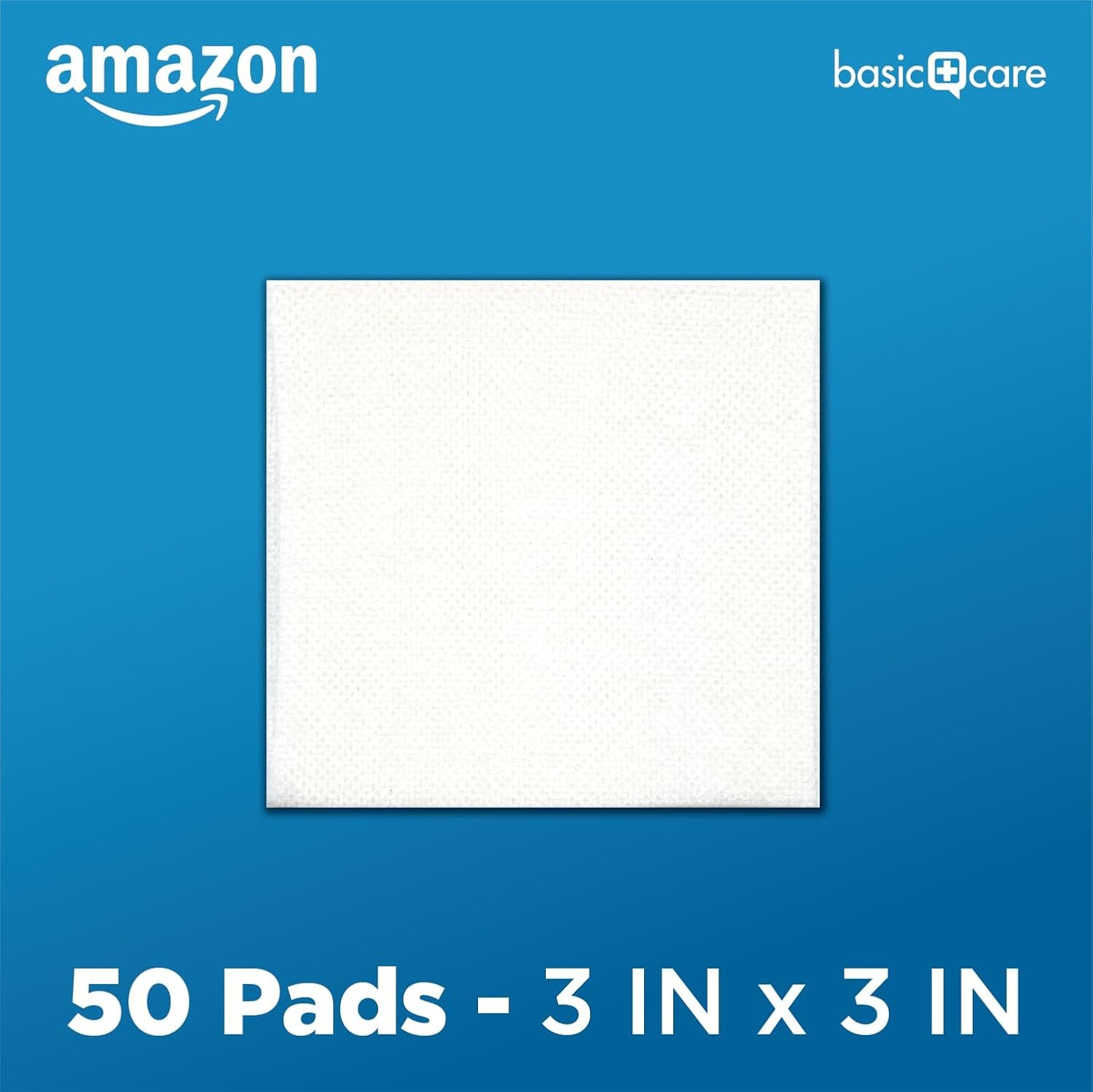 Amazon Basic Care Gauze Pads, 3x3 inches Sterile Medical Wound Dressing Sponges, 12-Ply, Ultra Soft, Extra Absorbent, 50 Count, 1-Pack (Previously All Health) - Image 6