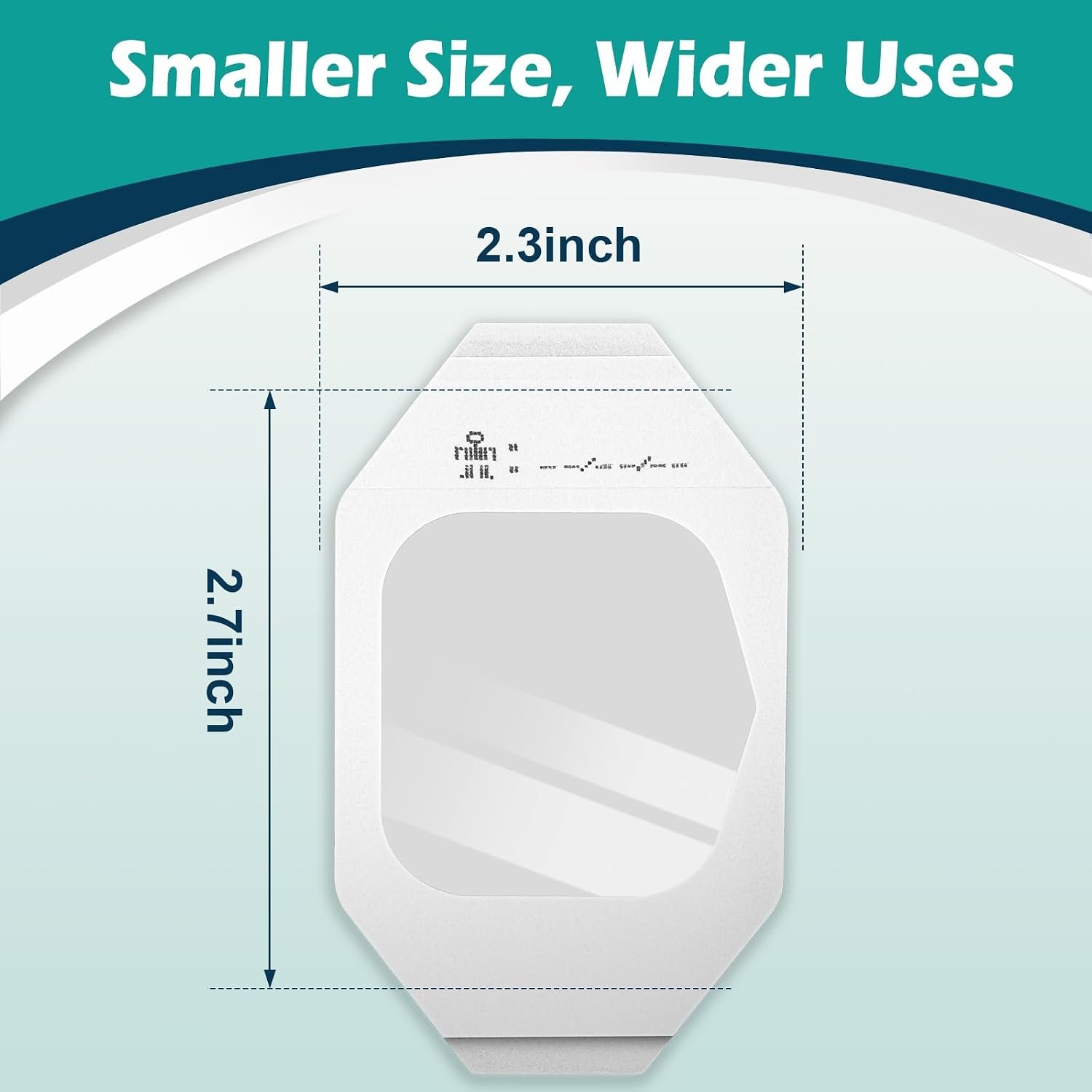 80 Packs Transparent Film Dressing 2.375" x 2.75", Waterproof Bandages - Image 2