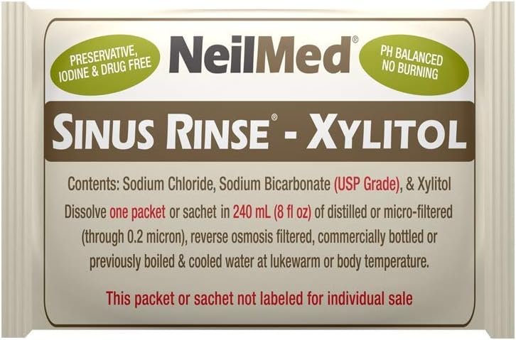 NeilMed Sinus Rinse Kit with Xylitol, 50 Count (Pack of 1) - Image 4