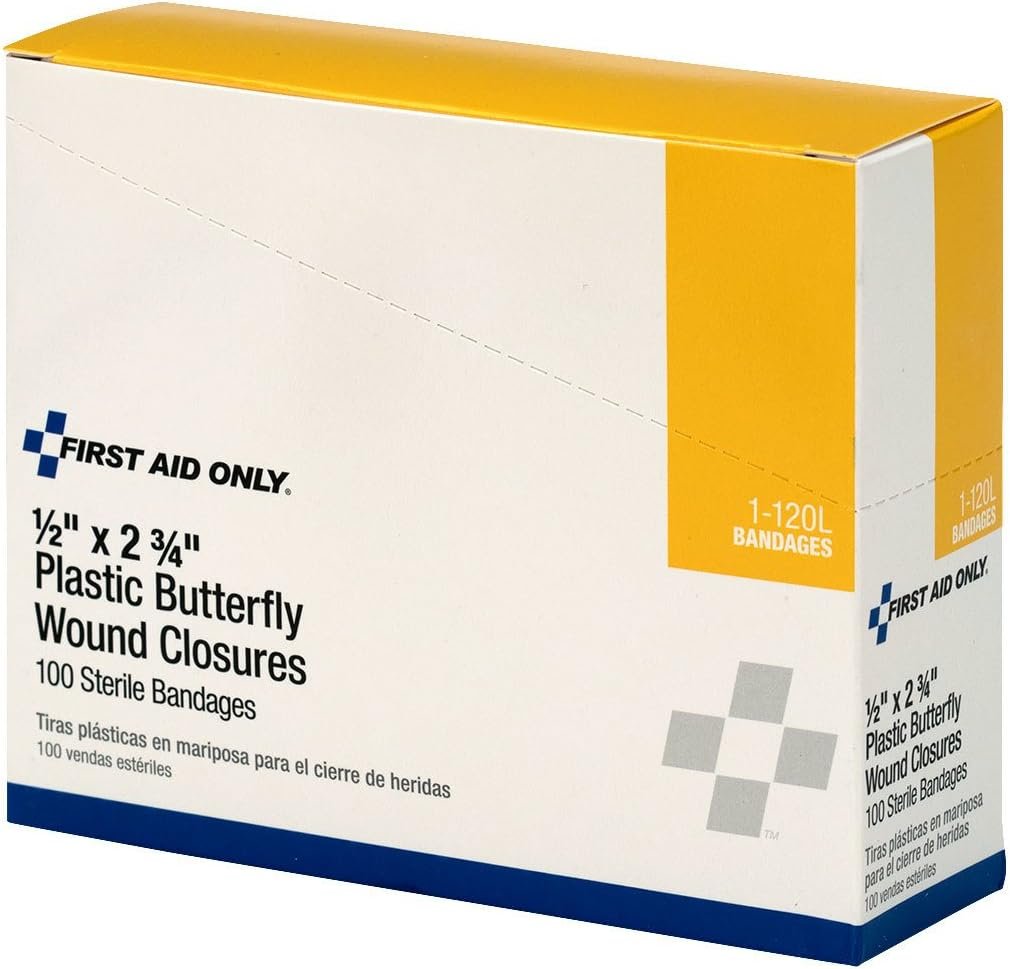 First Aid Only 1-120L Butterfly Adh...