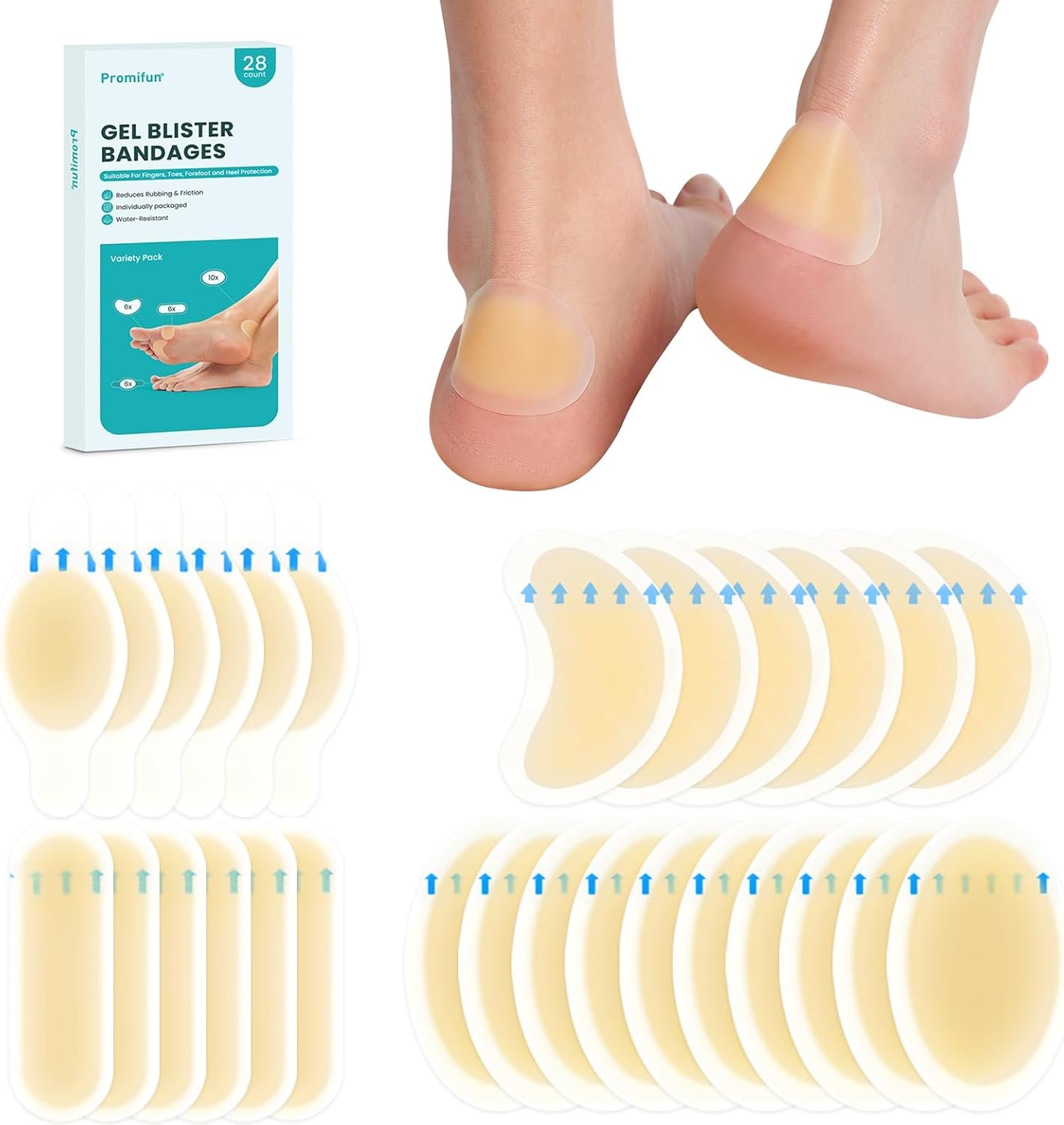 Promifun Blister Pads – 28 ct...