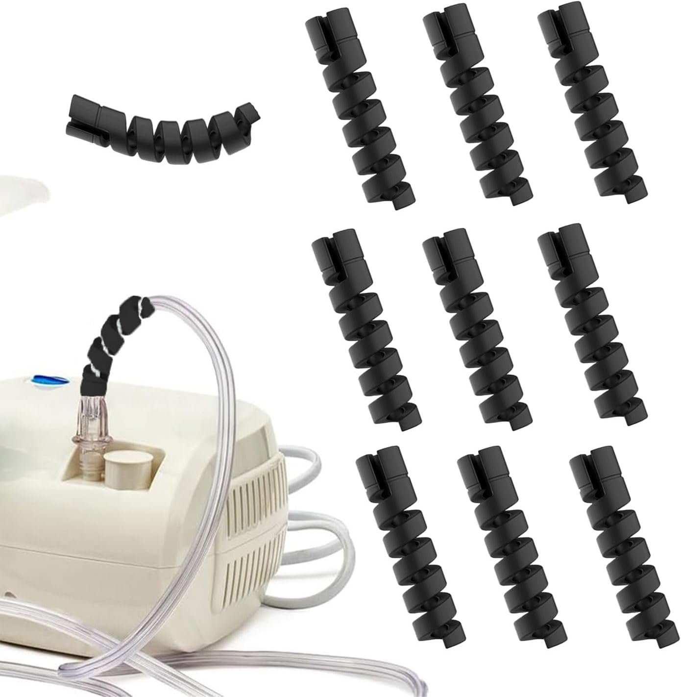 10 Pack Oxygen Tube Support Crimp S...