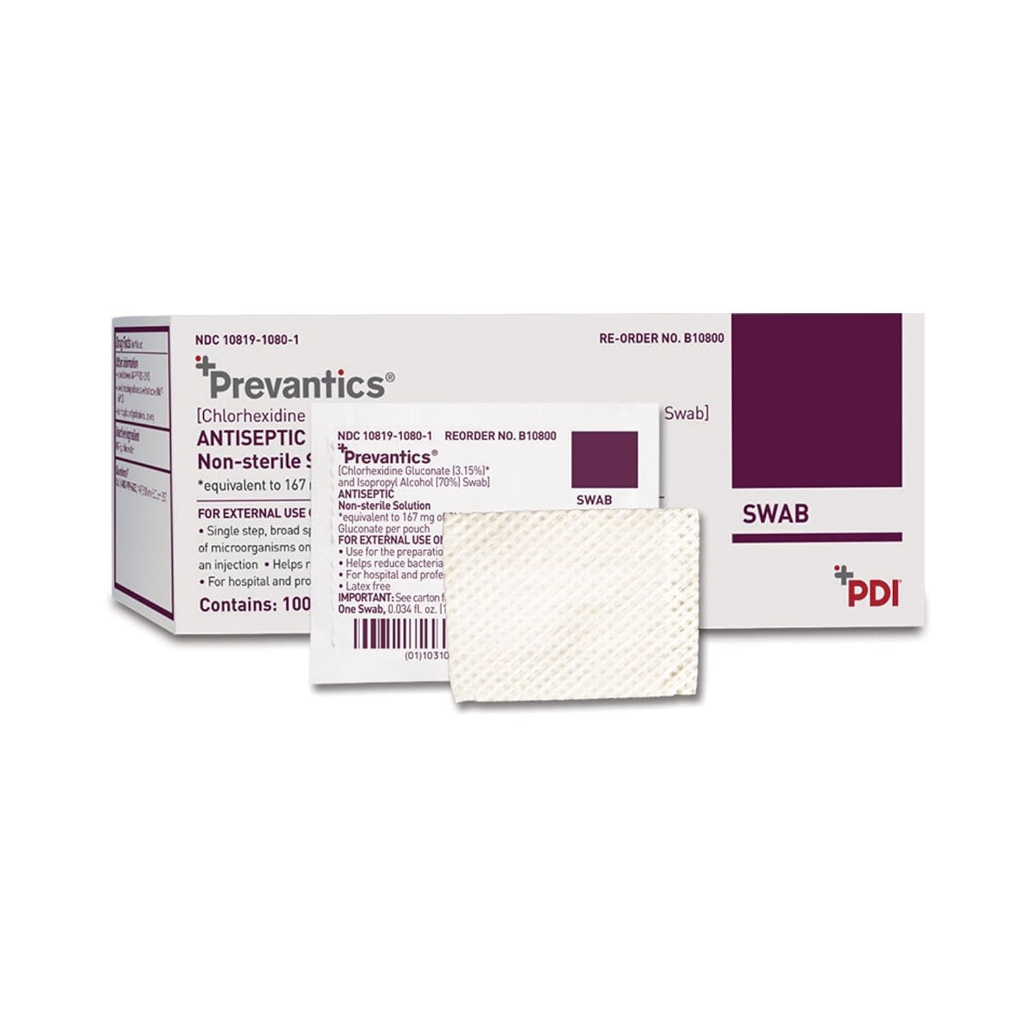 PDI Prevantics Skin Antiseptic Swab...