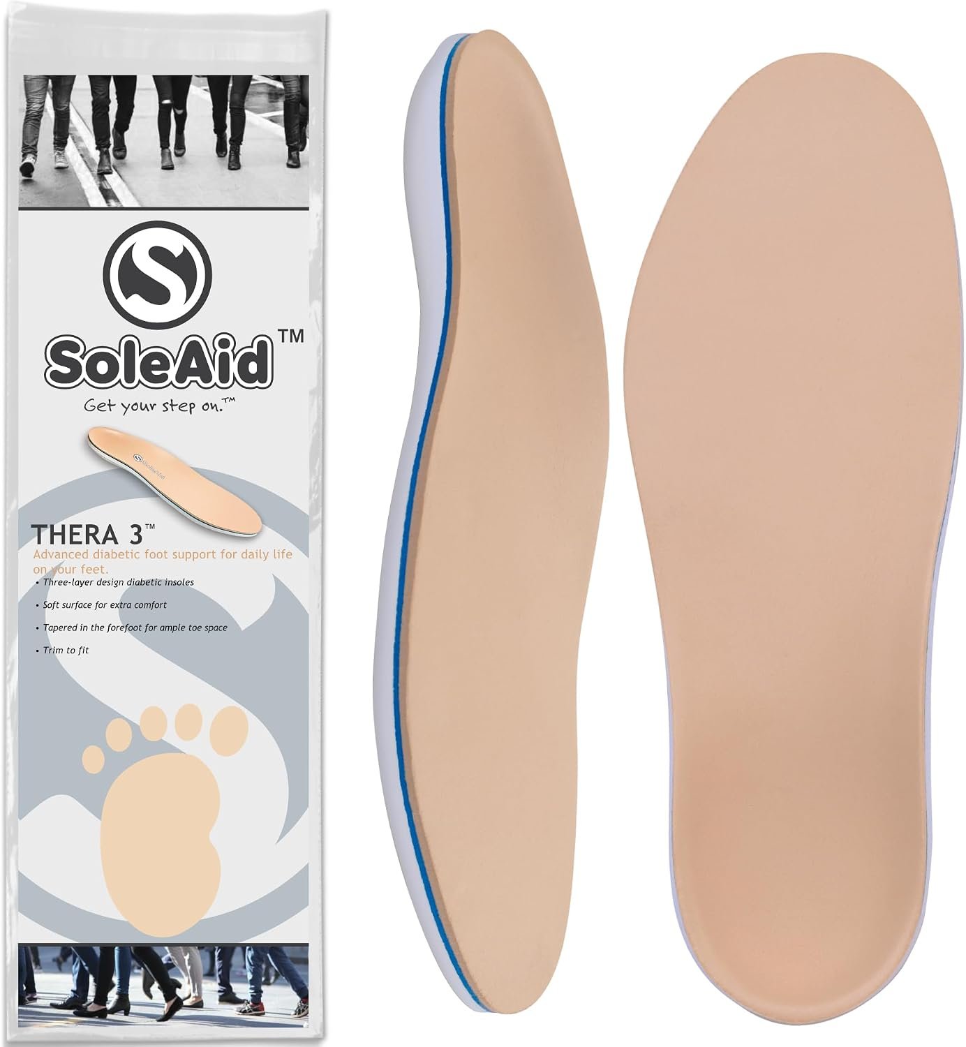 SoleAid Thera 3, 3-Layer Diabetic I...