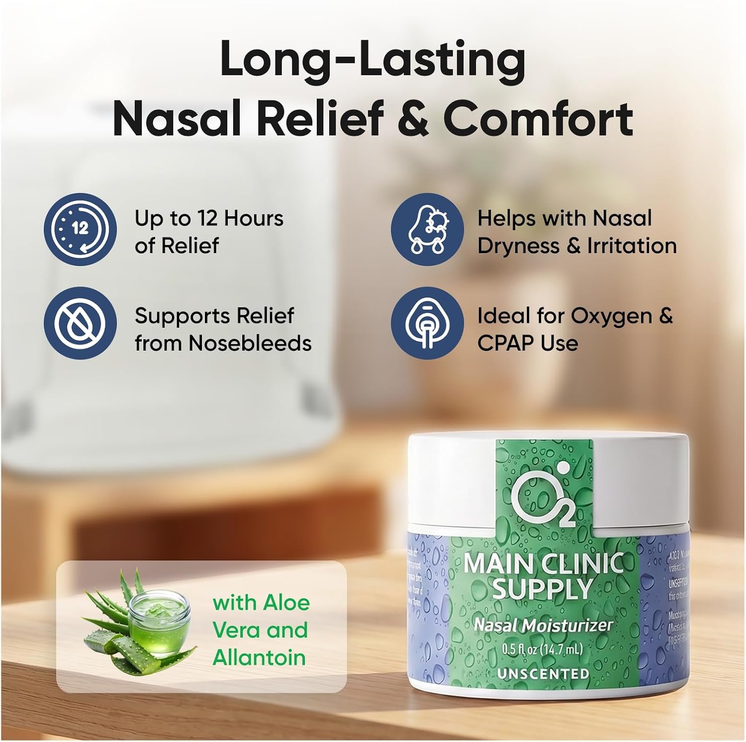 Main Clinic Supply Nasal Moisturizer Gel for Dry Nose Relief 1 Pack - Image 6