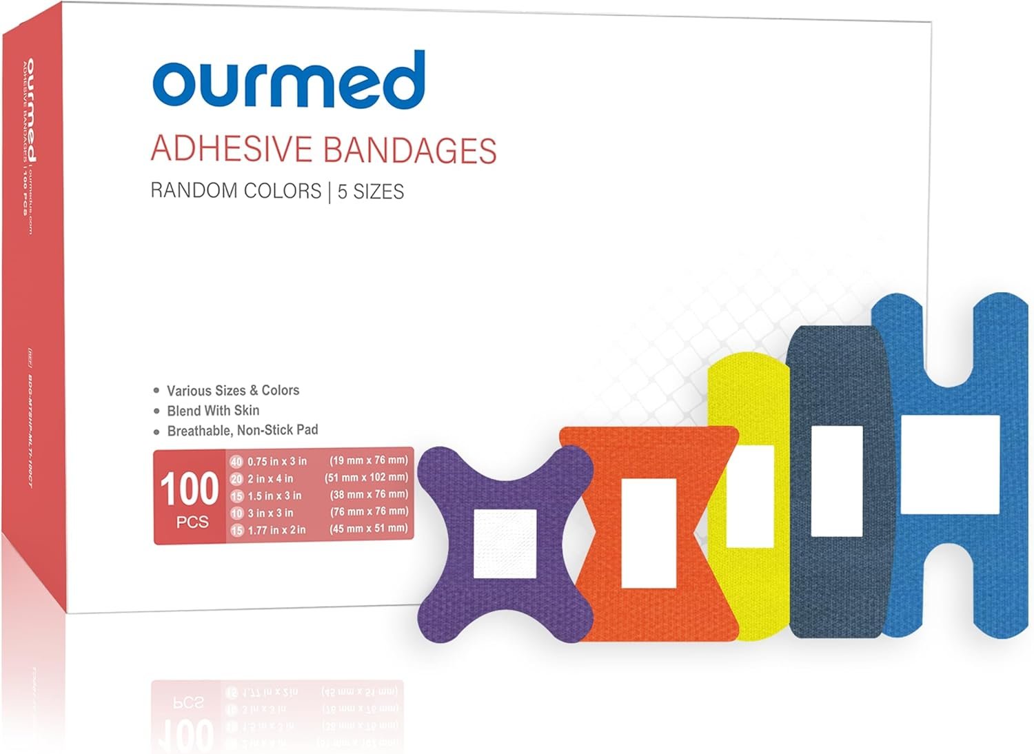 Ourmed Flexible Fabric Bandages wit...