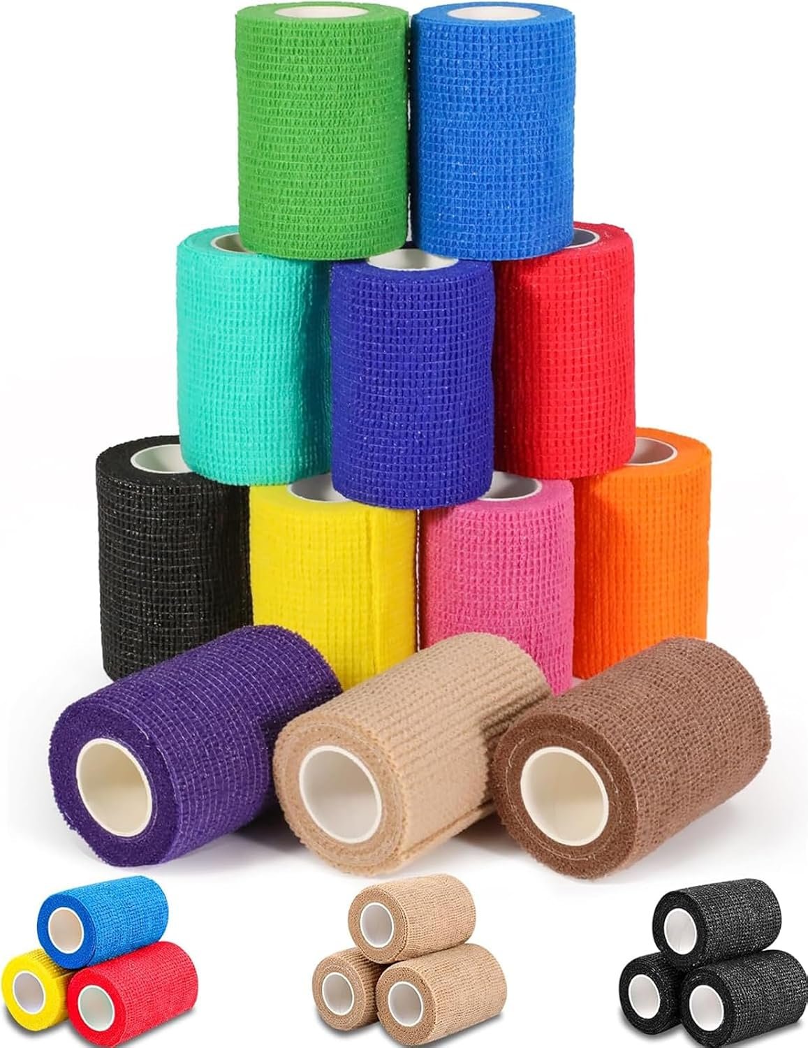 AZEN 12 Pack Self Adhesive Bandage ...
