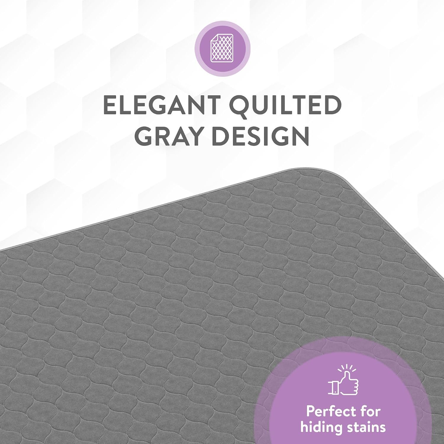 Inspire Underpads | Stain Hiding Gray Reusable Incontinence Bed Pads | Waterproof Mattress Pad | for Adults Babies and Dogs (34 X 36 - 6 Pack) - Image 6