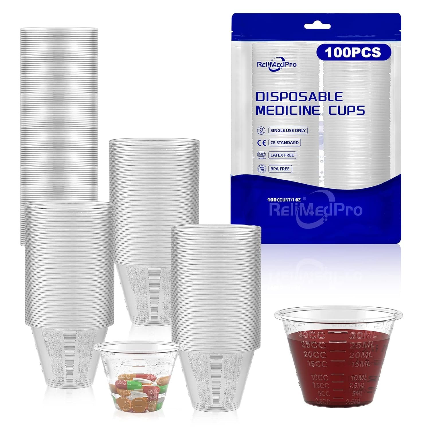 ReliMedPro Disposable Medicine Cups...