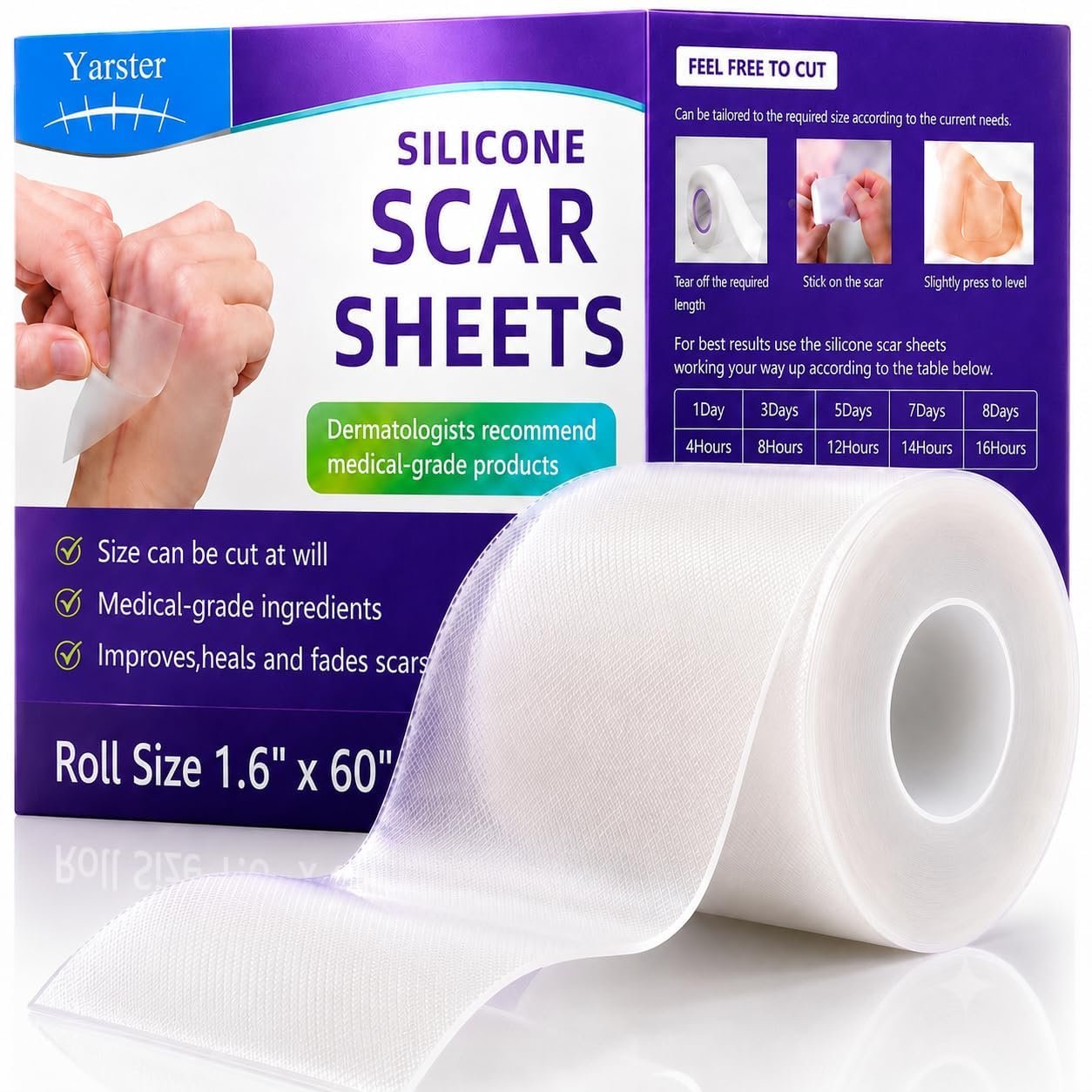 Silicone Scar Sheets, Medical Grade...