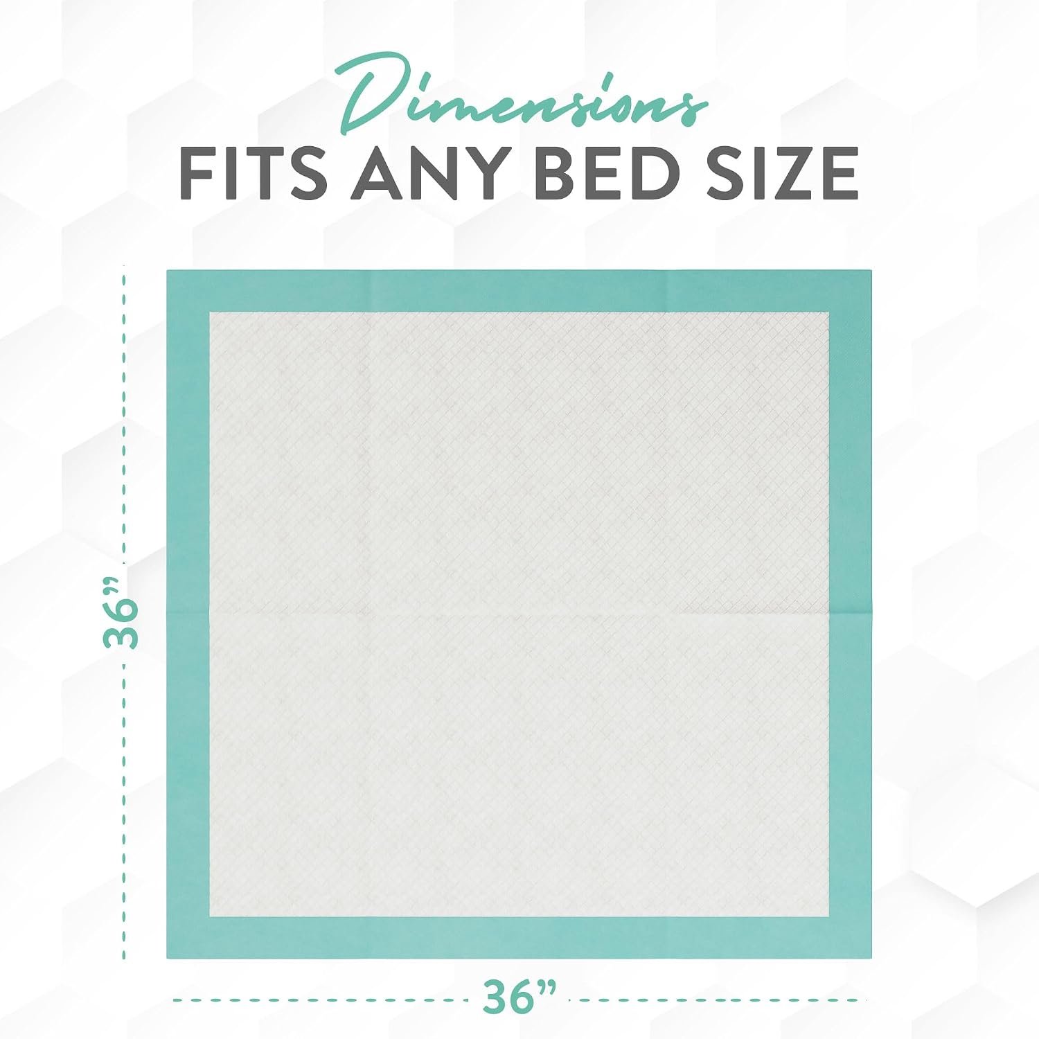 Inspire Super and Ultra Absorbent Disposable Bed Pads, 36" X 36", Pack of 50 with Adhesive, XXL - Image 6