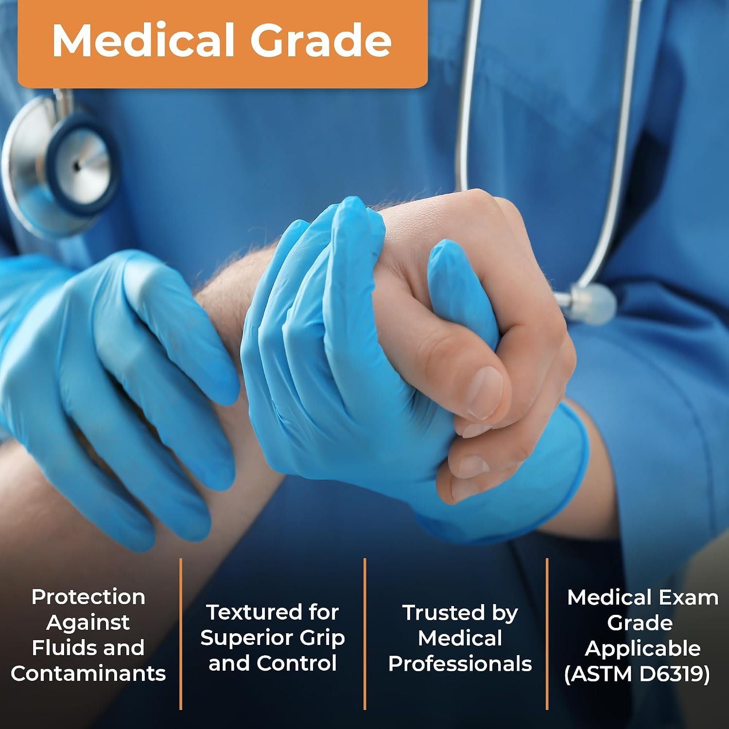 ASAP Nitrile Gloves Disposable Latex Free Exam & Medical Grade 4 Mil - Image 4
