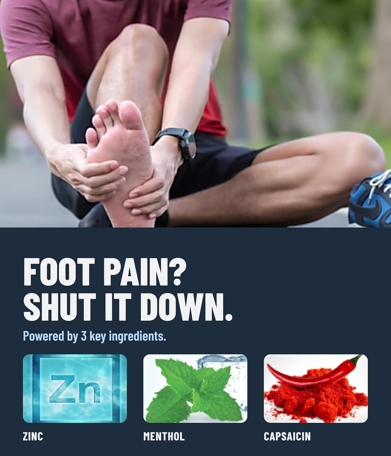 Diabetics' Pain Relieving Foot Cream. Extra-strength Pain Cream gives Neuropathy Pain Relief, Reducing Burning, Shooting Pain, Tingling, and Numbness. Actives of Capsaicin, Menthol, & Zinc. 3.0 oz. - Image 5