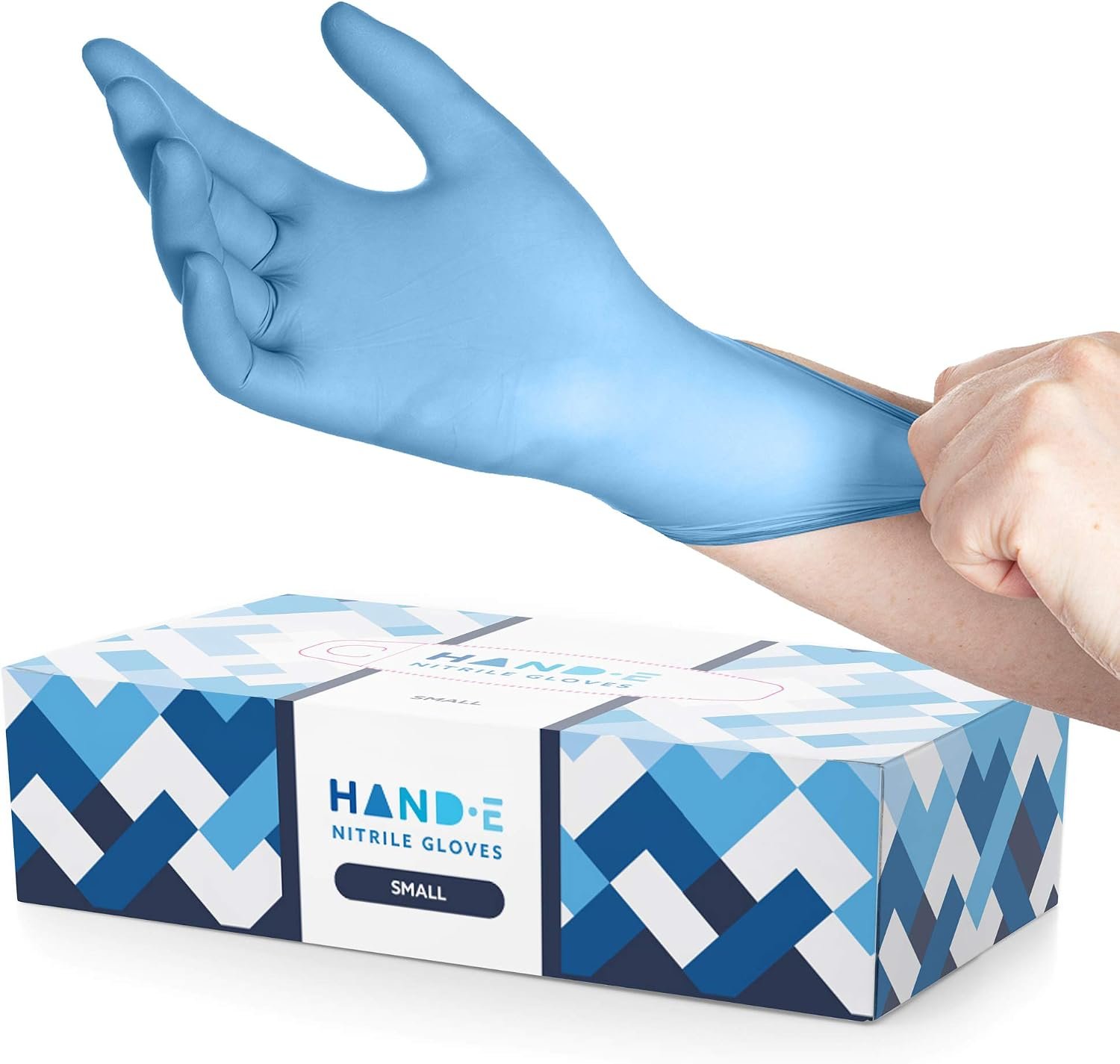 Hand-E Touch Blue Nitrile Disposabl...