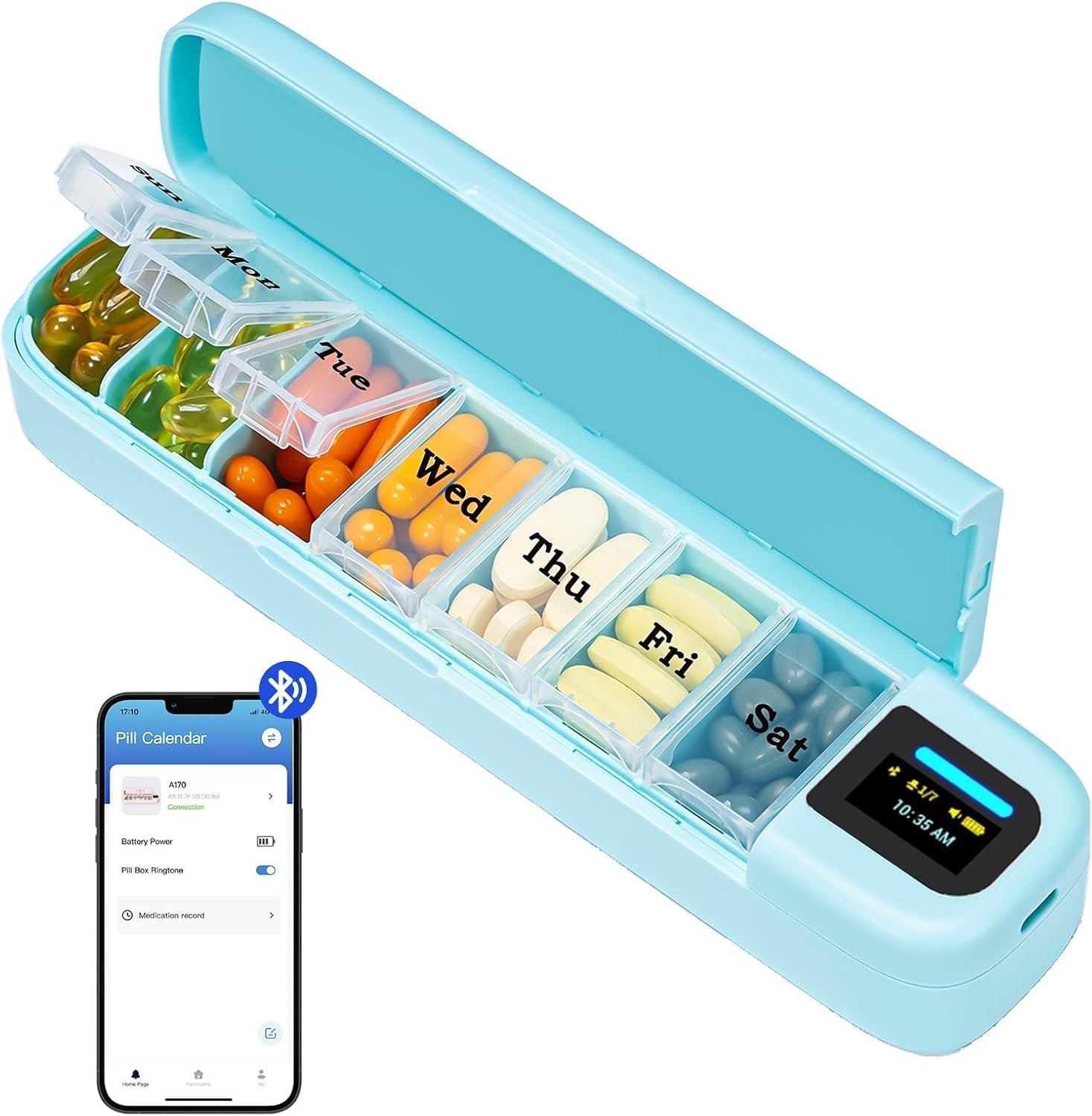 Daviky Automatic Pill Dispenser, Sm...