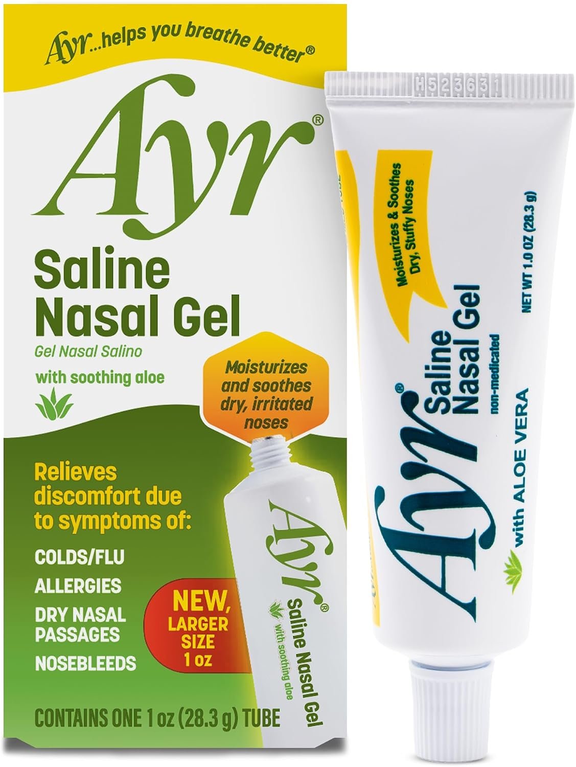 AYR Saline Nasal Gel, with Soothing...