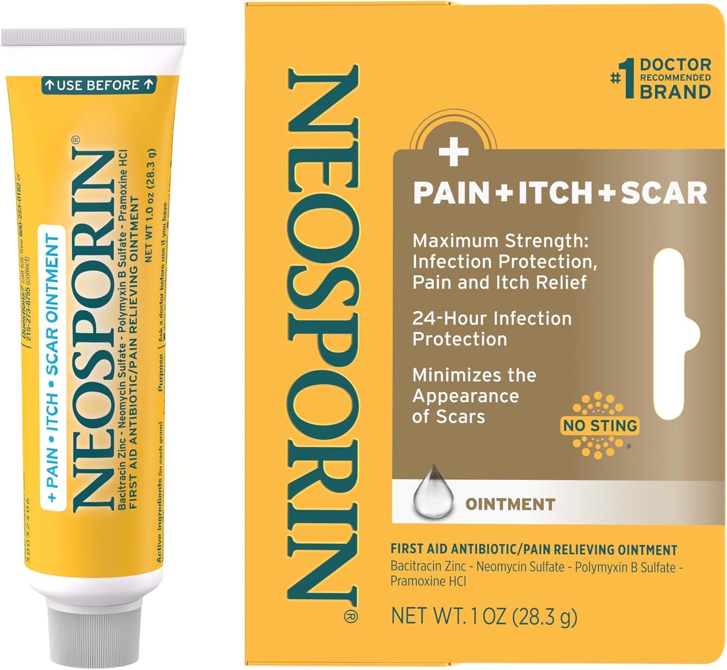 Neosporin + Pain, Itch & Scar ...