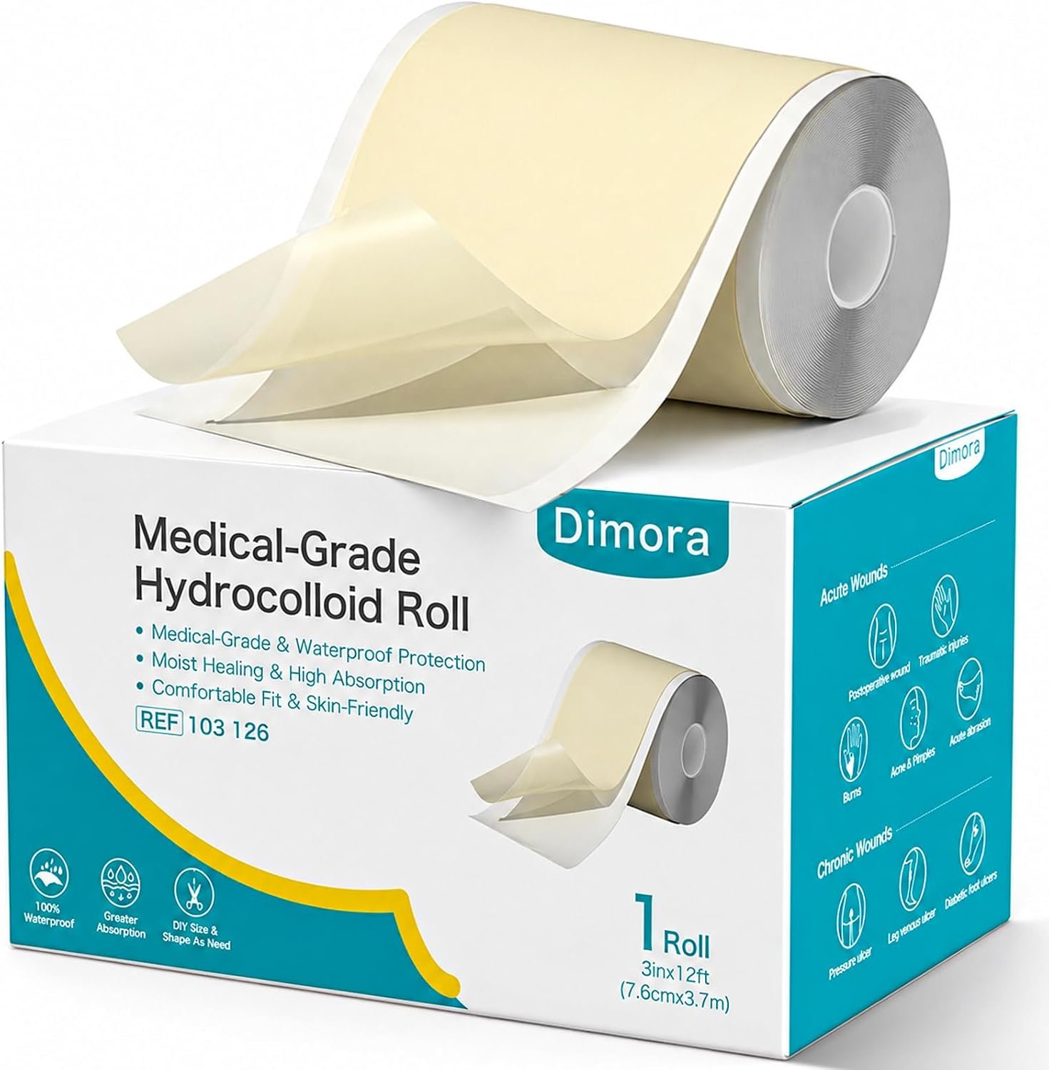 Dimora Hydrocolloid Bandage Roll (3...