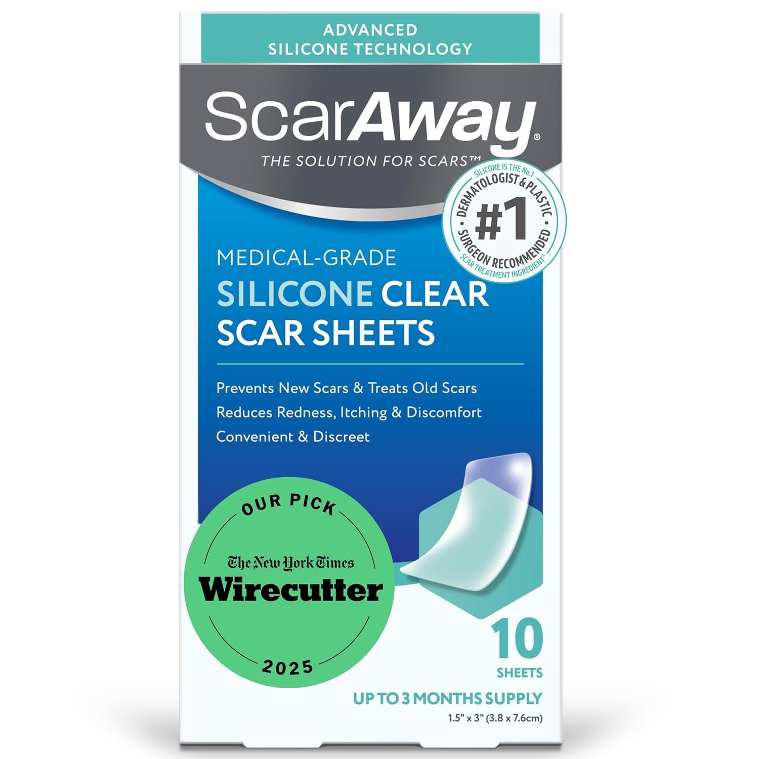 ScarAway Advanced Clear Silicone Sc...
