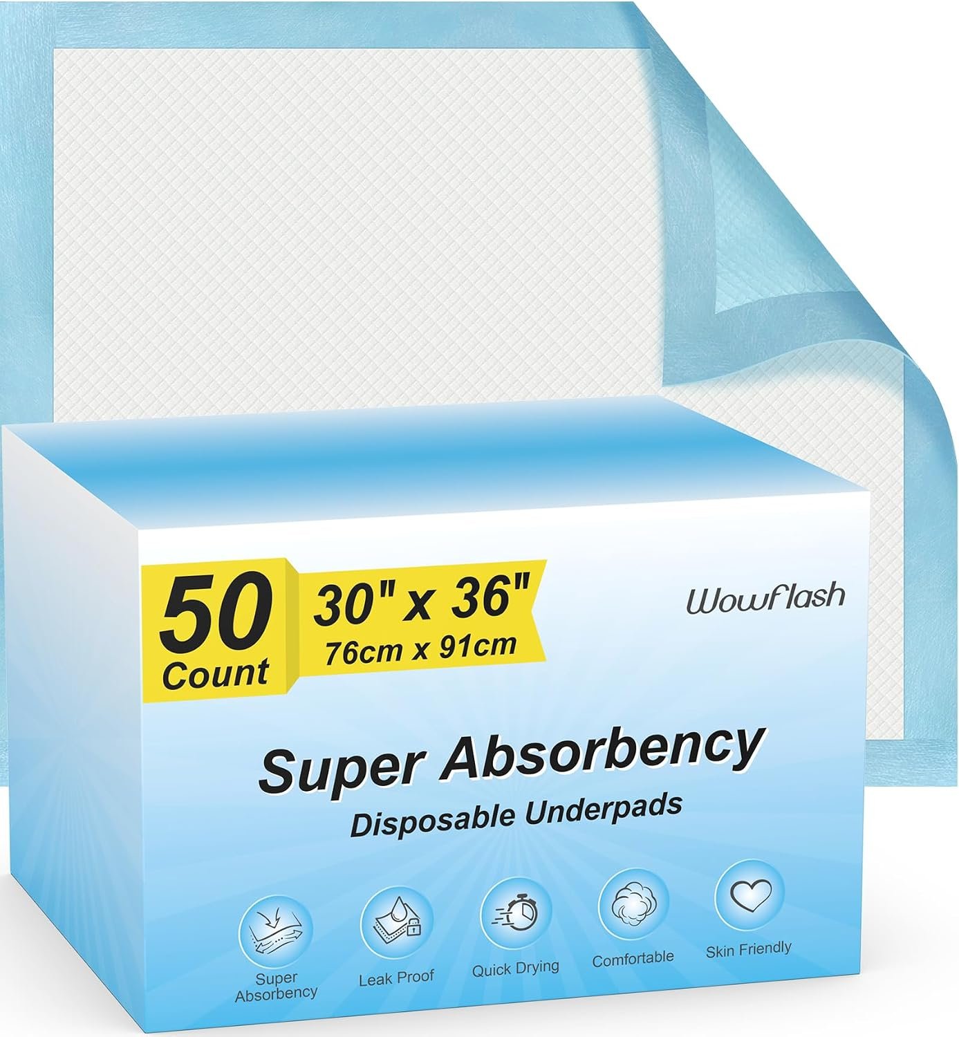 50 Count 30” x 36” Super Absorb...