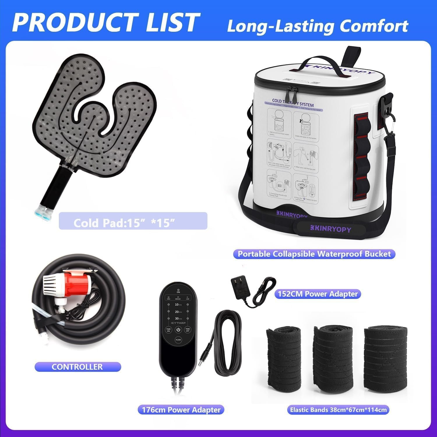 Ice Machine for Larger Knee Pad with Programmable Timer & Quiet Pump - Image 7