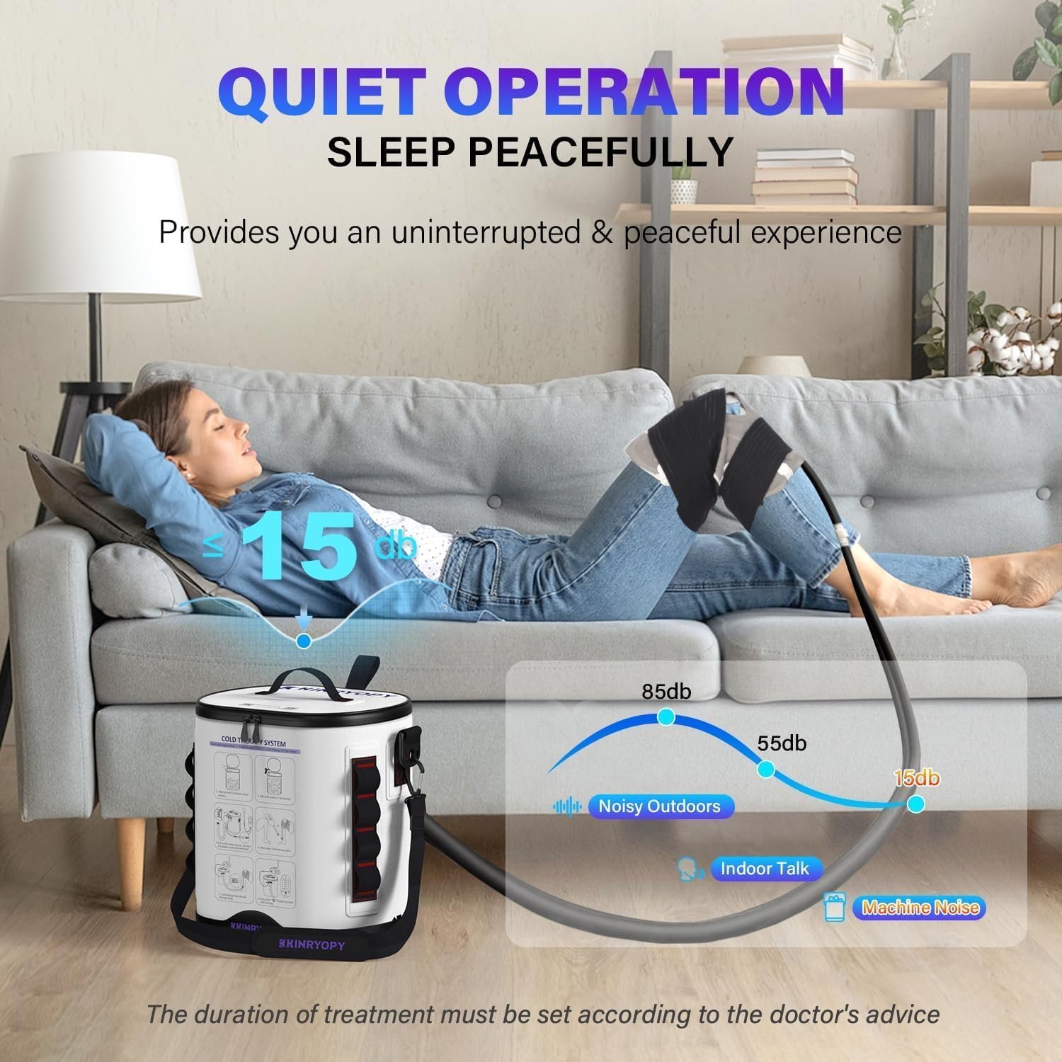 Ice Machine for Larger Knee Pad with Programmable Timer & Quiet Pump - Image 6