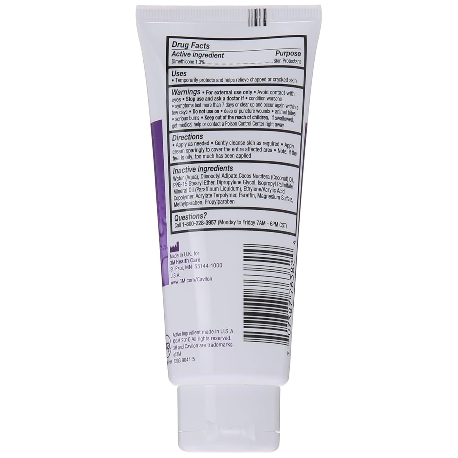 Cavilon 3M Durable Barrier Cream Unscented 3.25 Ounce (92g) 2 Tubes - Image 3