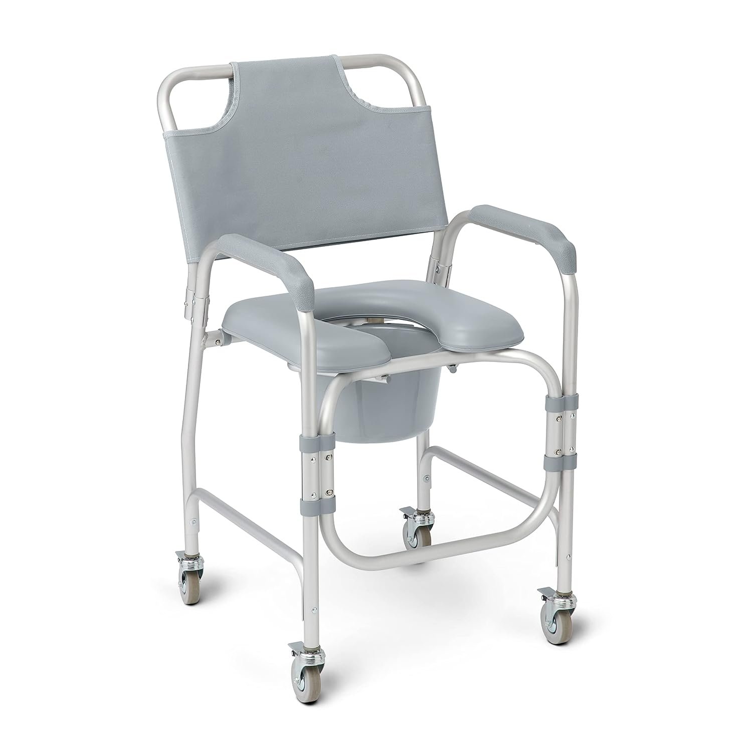 Medline Aluminum Padded Shower Chai...
