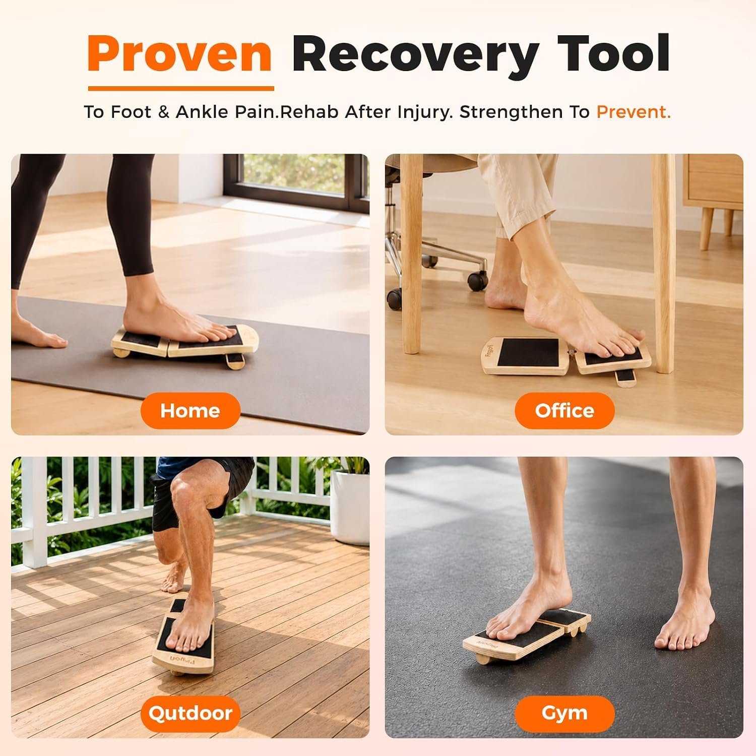 Adjustable Balance Board for Ankle Strengthening & Stability - Image 6