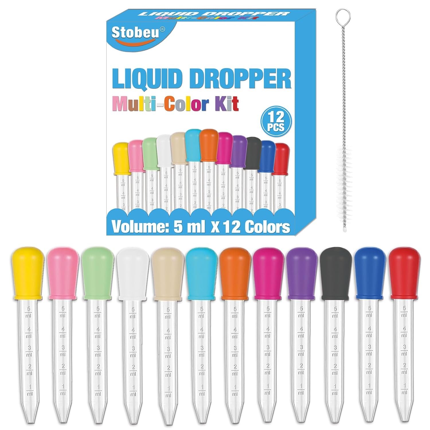 12-Piece Liquid Pipettes Droppers 5...