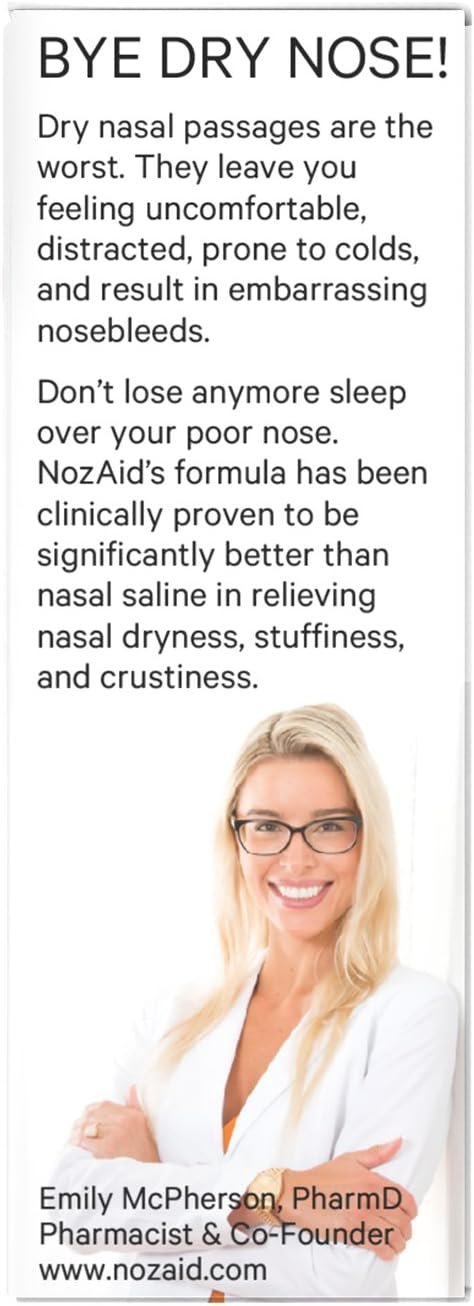 Nasal Moisturizer Spray w/Sesame Oil .34 oz Moisturizing Lubricant for Dry, Crusty, Cracked, Stuffy Nose Relief, Nosebleeds, Preservative Free - Image 4