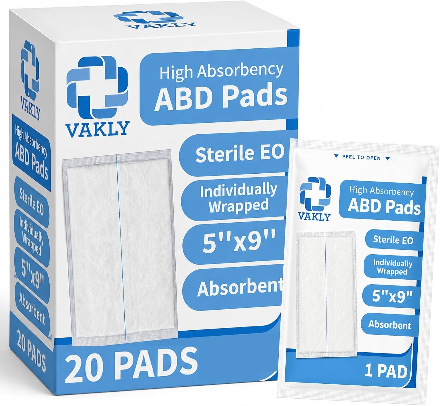 Vakly Sterile Abdominal ABD Combine...