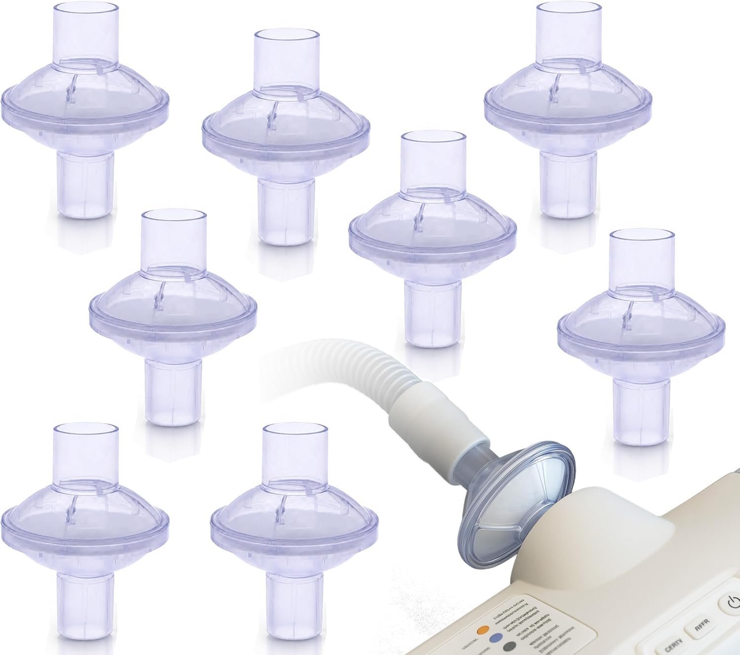 Aveen Inline 8-Pack CPAP Filters - Universal Fit for CPAP and BiPAP Machines and CPAP Hoses- Advanced Filtration for Cleaner Air, Easy to Install, Must-Have CPAP Filters.