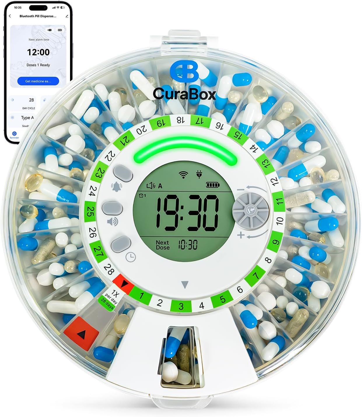 28 Day Bluetooth Automatic Pill Dis...