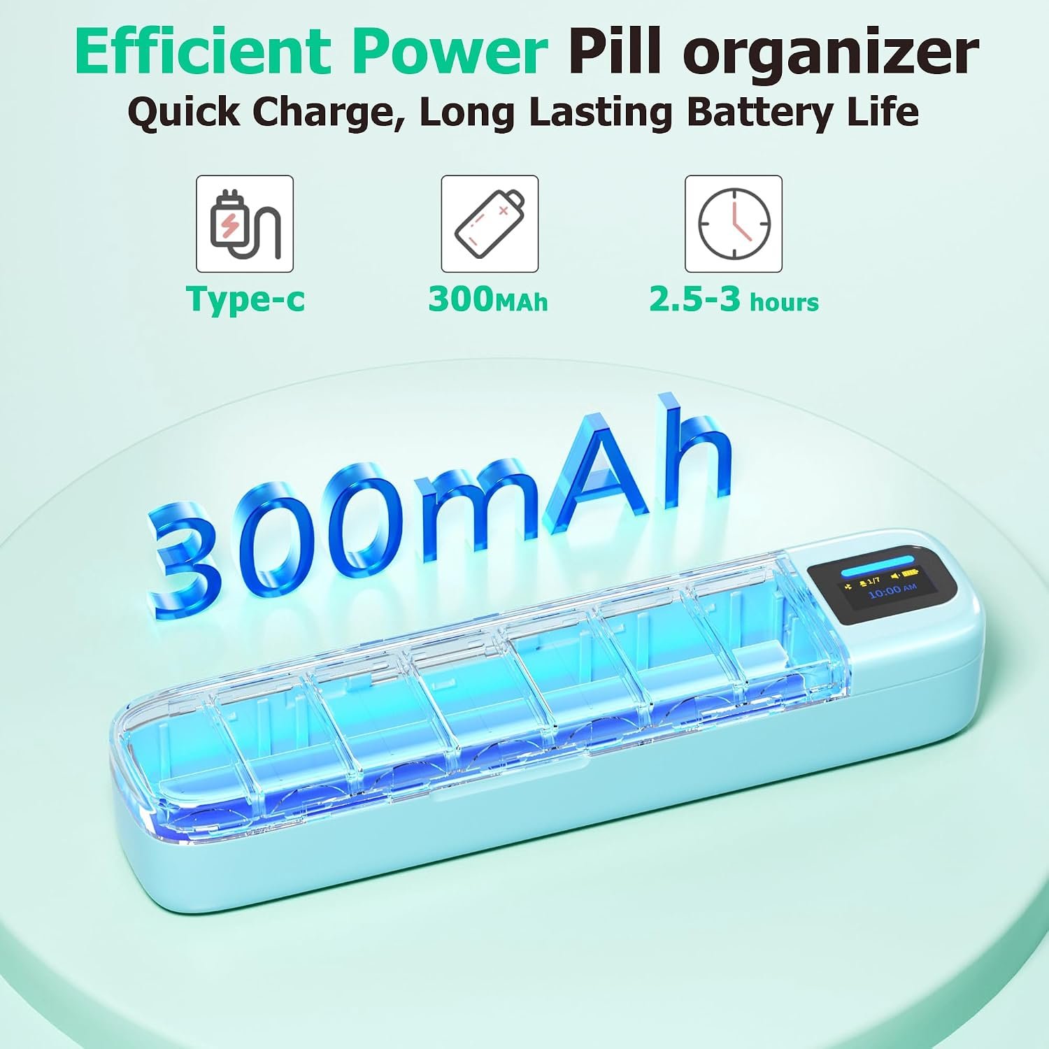 Daviky Automatic Pill Dispenser, Smart Pill Organizer with Alarm - Image 5