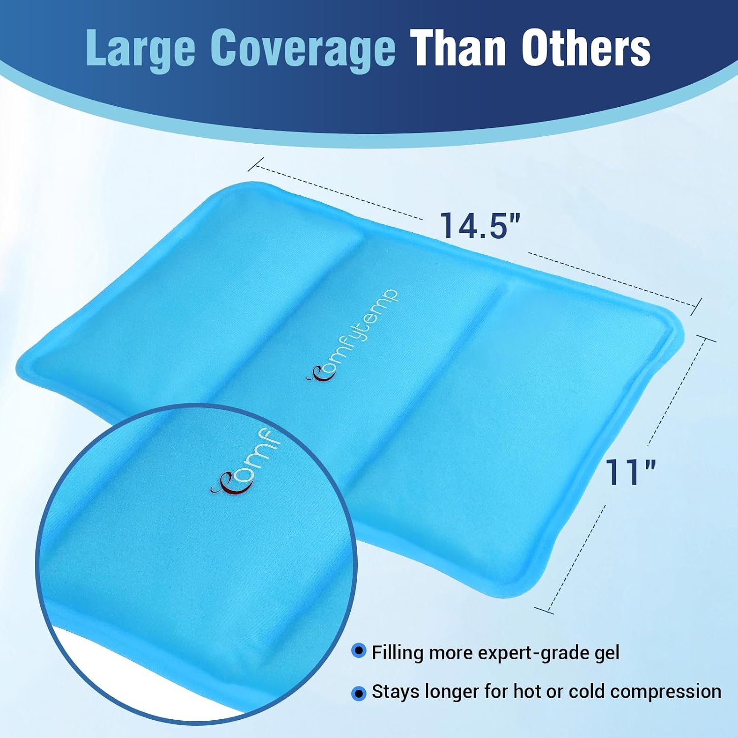 Comfytemp Ice Packs for Injuries Reusable, Large Hot Cold Gel Pack for Body - Image 4