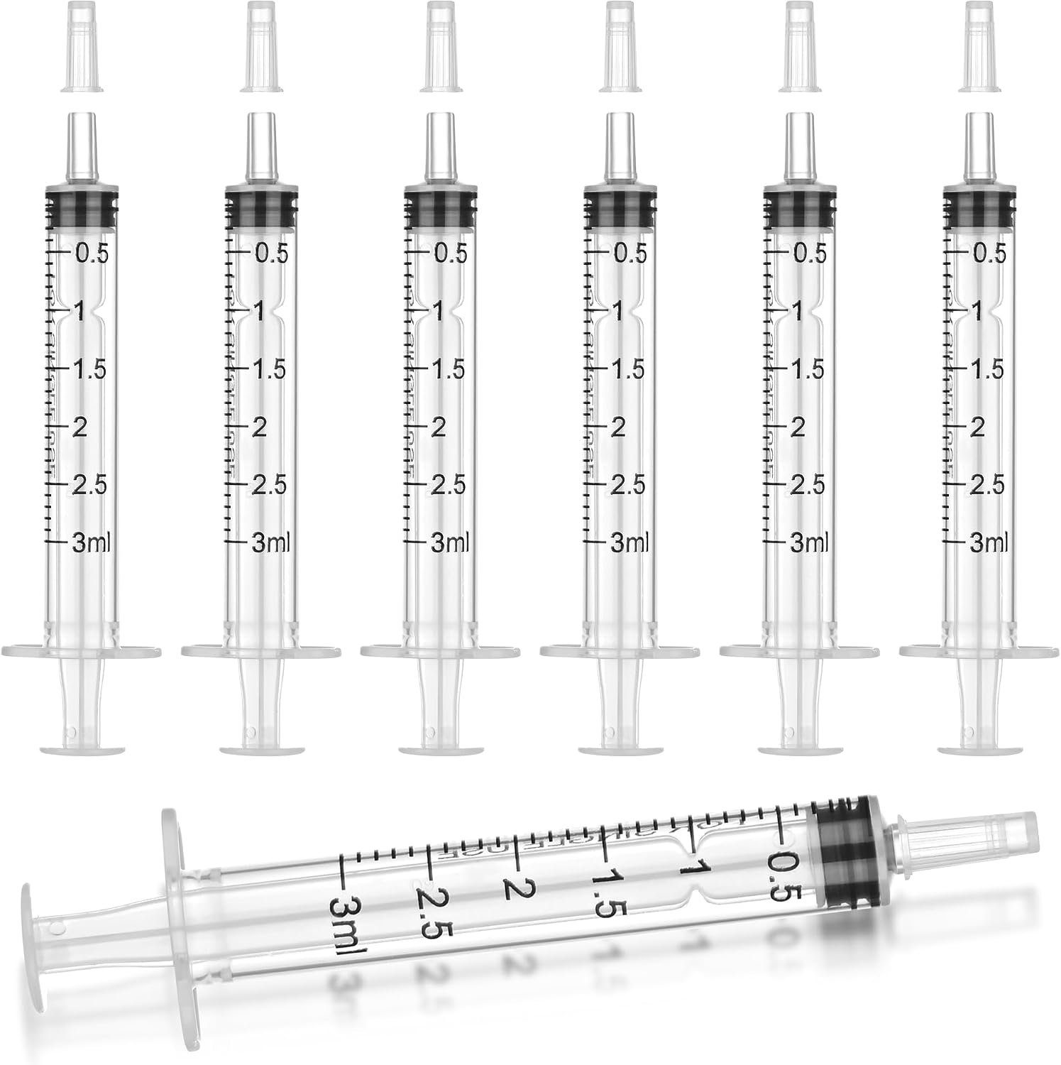 12Pack 3ml Syringes with Cap, Oral ...