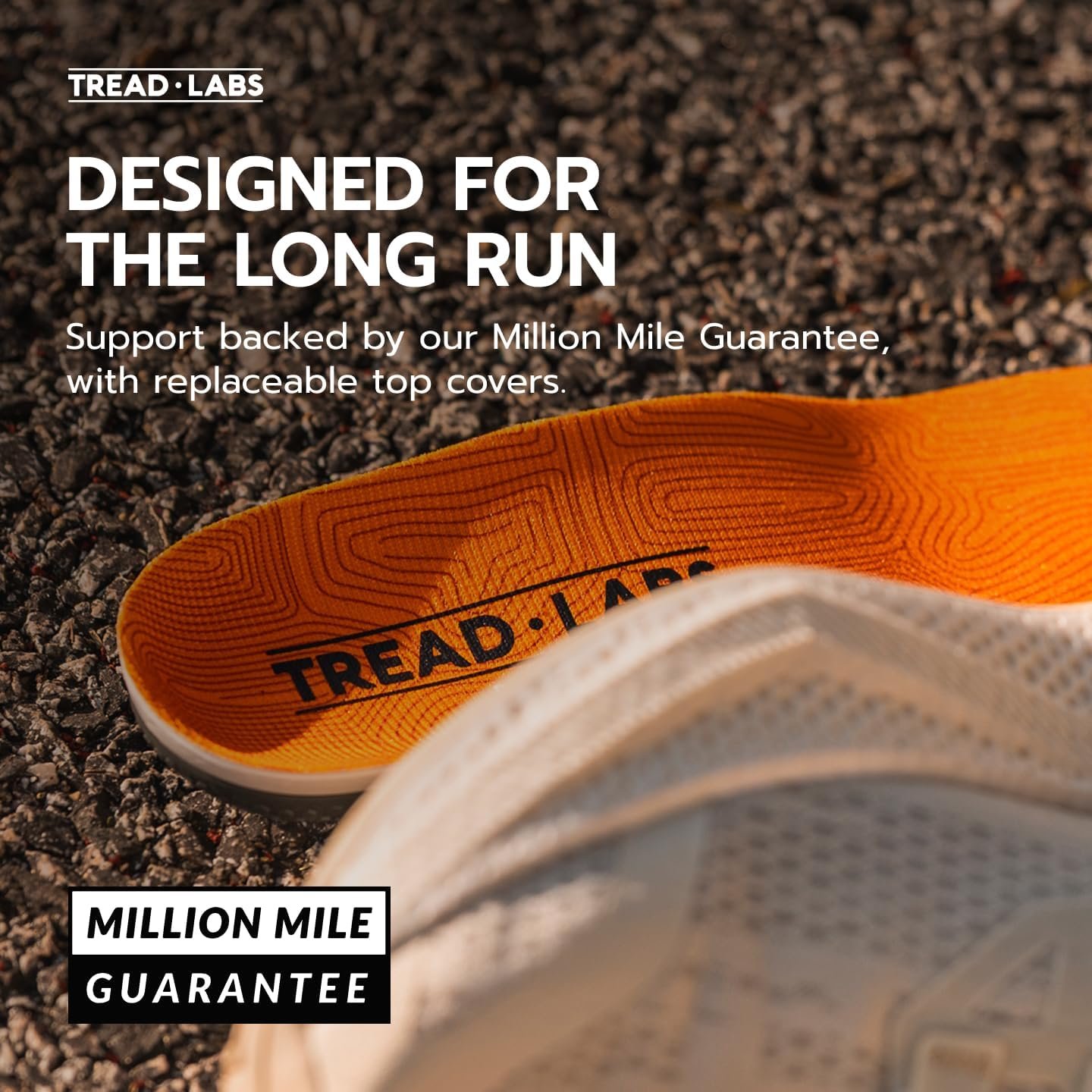 Tread Labs Run Insoles – Performance Arch Support for Runners – Improves Stability, Reduces Fatigue & Supports Efficient Stride – Replaceable Top Cover – Men & Women - Image 7
