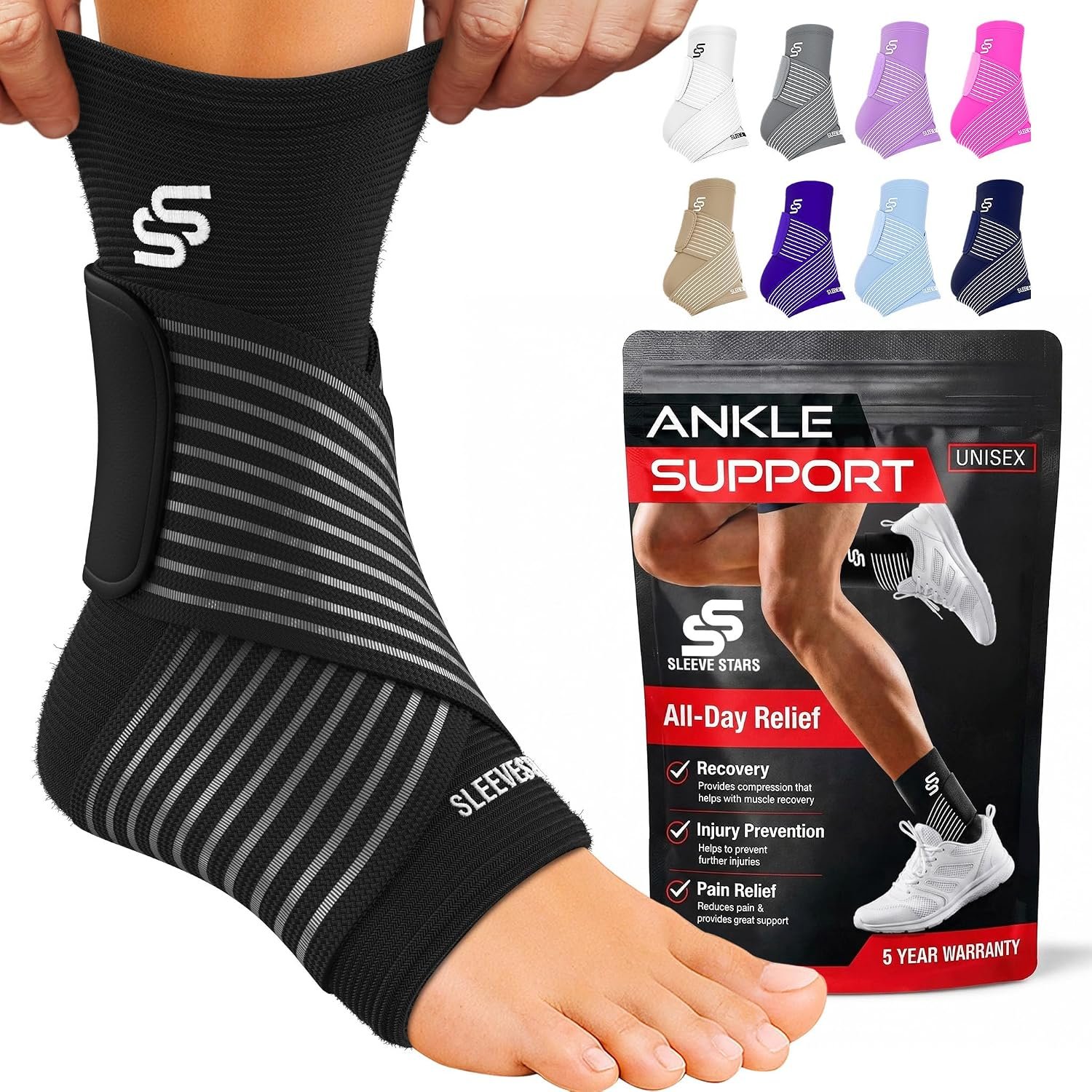 Sleeve Stars Ankle Brace Men &...
