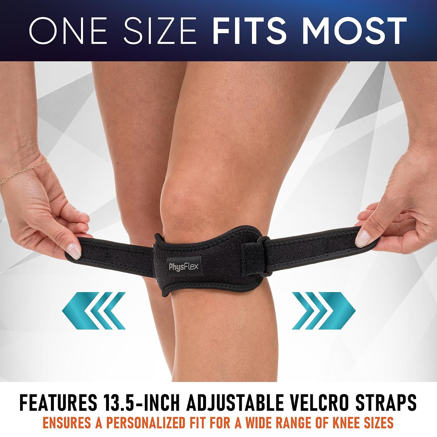 2 Pack Patellar Tendon Support Strap, Knee Brace, Knee Support, Pain Relief - Image 5