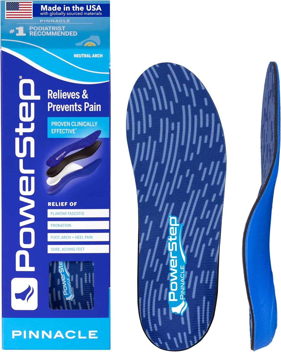 PowerStep Pinnacle Insoles, Plantar...