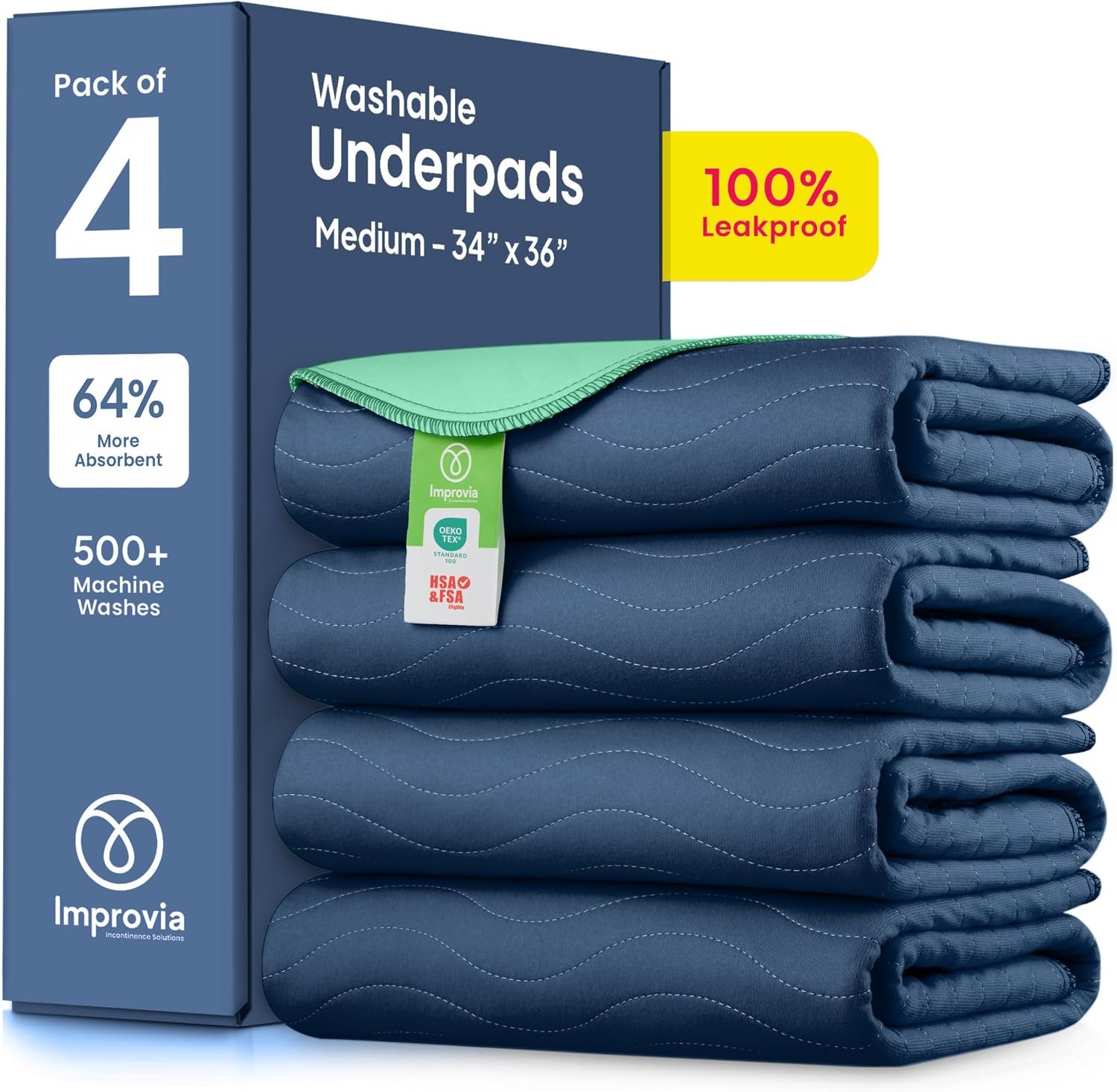 IMPROVIA® Washable Underpads, Heav...